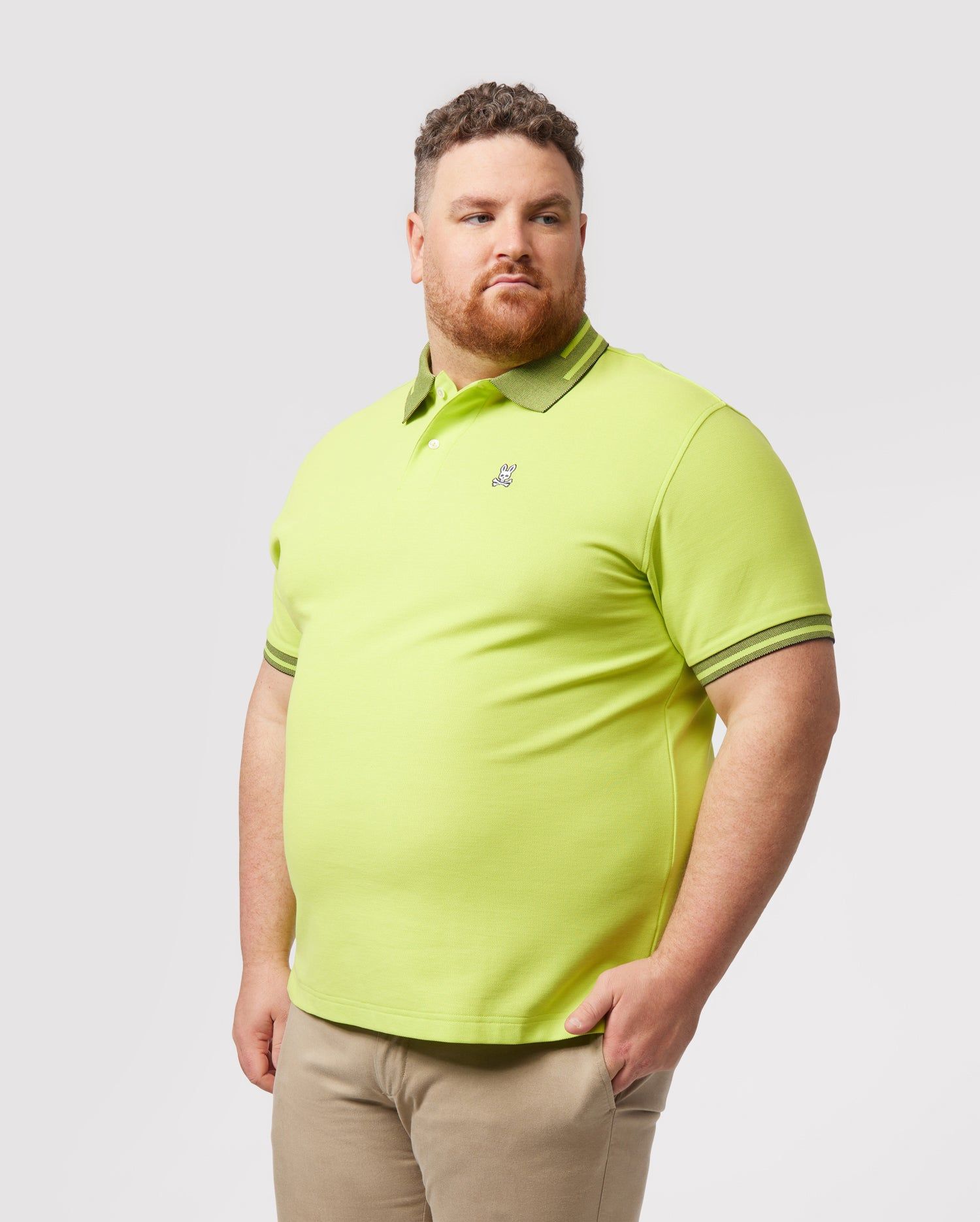MENS BIG AND TALL STRYPE FASHION POLO - B9K803X1PC sold by Psycho Bunny product image thumbnail 2