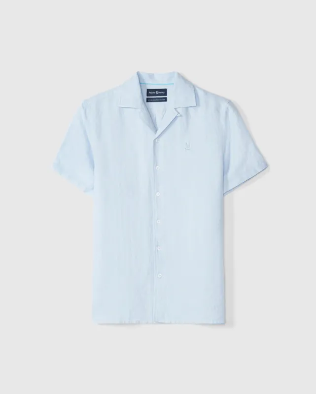 MENS WINDCREST LINEN SHORT SLEEVE SHIRT - B6Q148C200 sold by Psycho Bunny