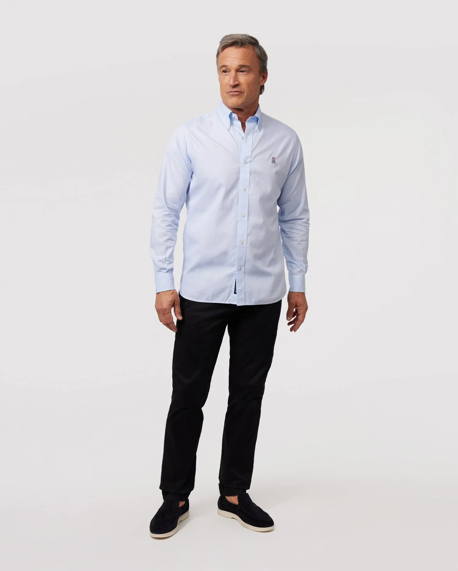MENS CLASSIC OXFORD LONG SLEEVE SHIRT - B6C655X1PC sold by Psycho Bunny product image thumbnail 5