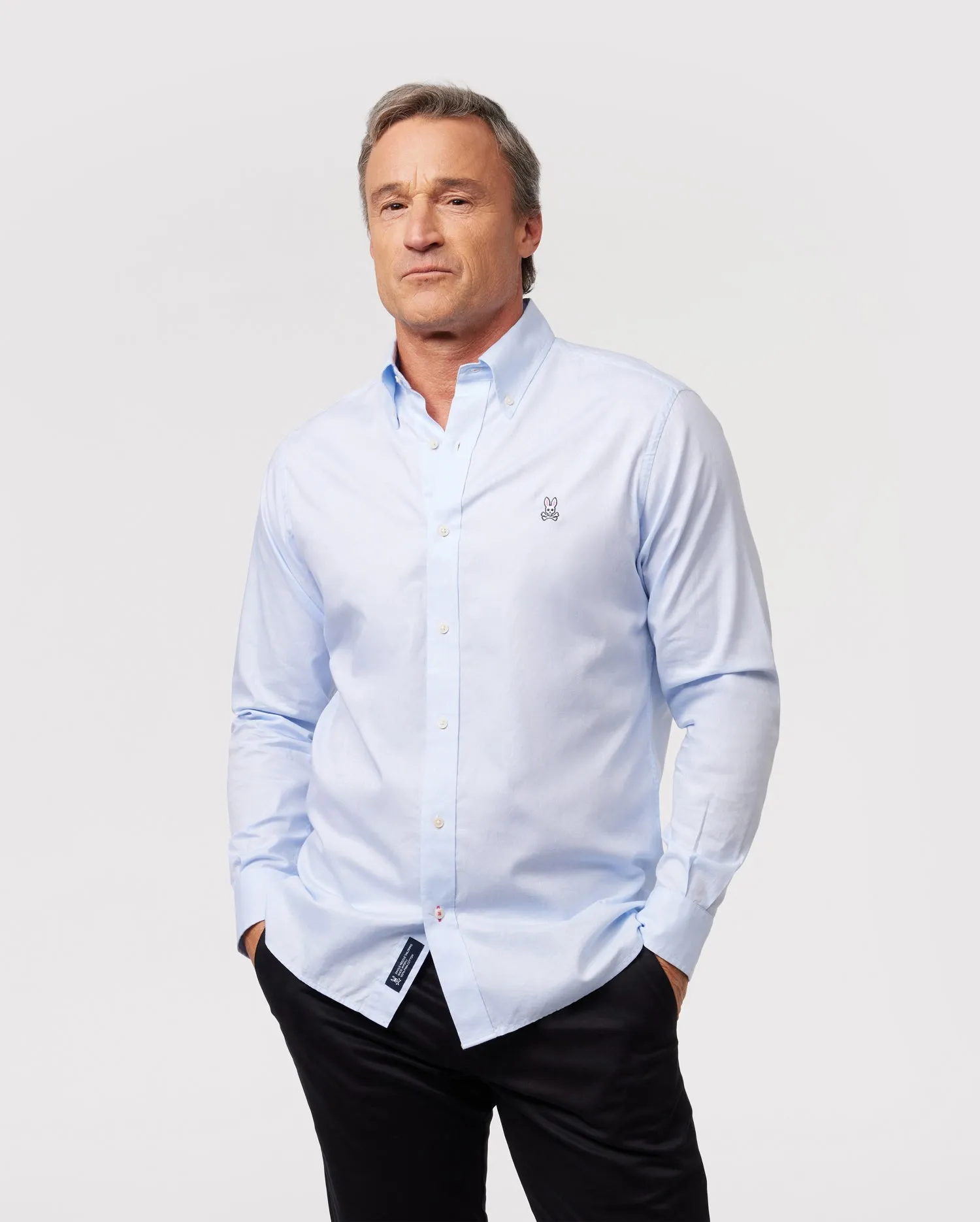 MENS CLASSIC OXFORD LONG SLEEVE SHIRT - B6C655X1PC sold by Psycho Bunny product image thumbnail 2