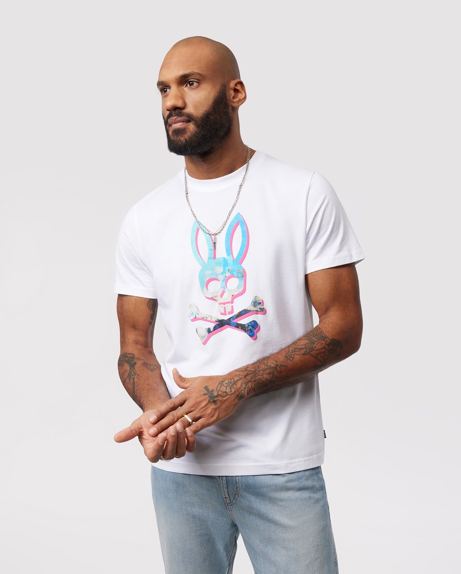 MENS HERO BUNNY GRAPHIC TEE - B6U858X1PC sold by Psycho Bunny product image thumbnail 2