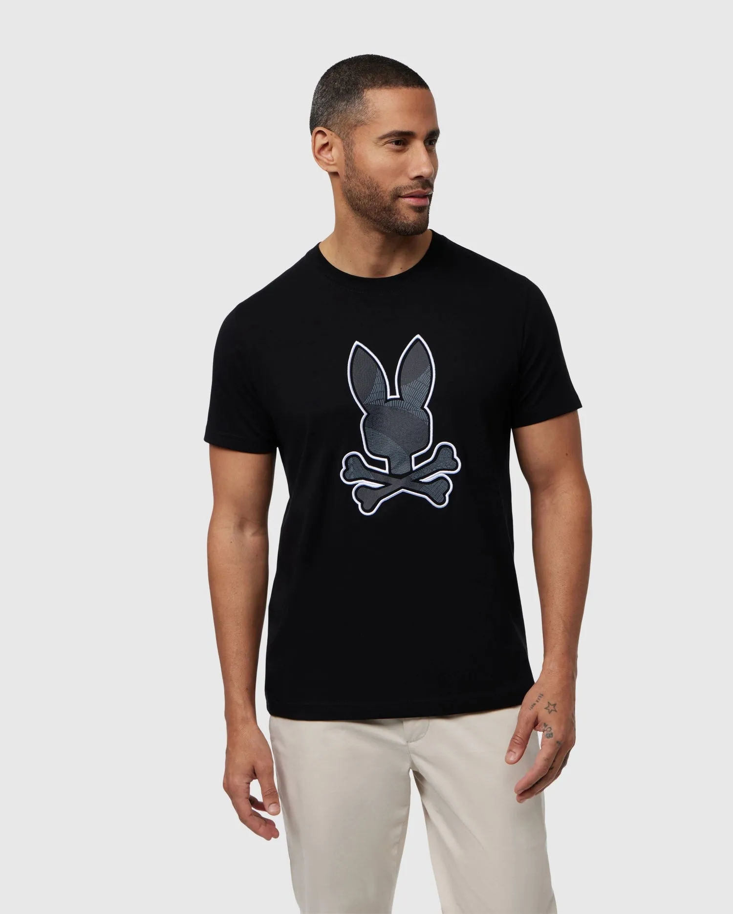 MENS LENOX EMBROIDERED GRAPHIC TEE - B6U405B200 sold by Psycho Bunny