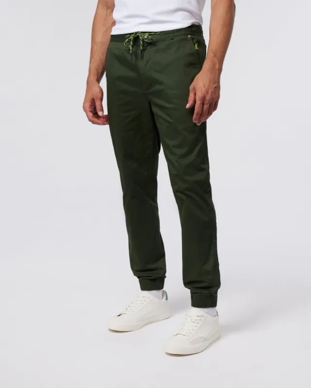 MENS HUDSON TWILL JOGGER PANT - B6P394Z1WB sold by Psycho Bunny