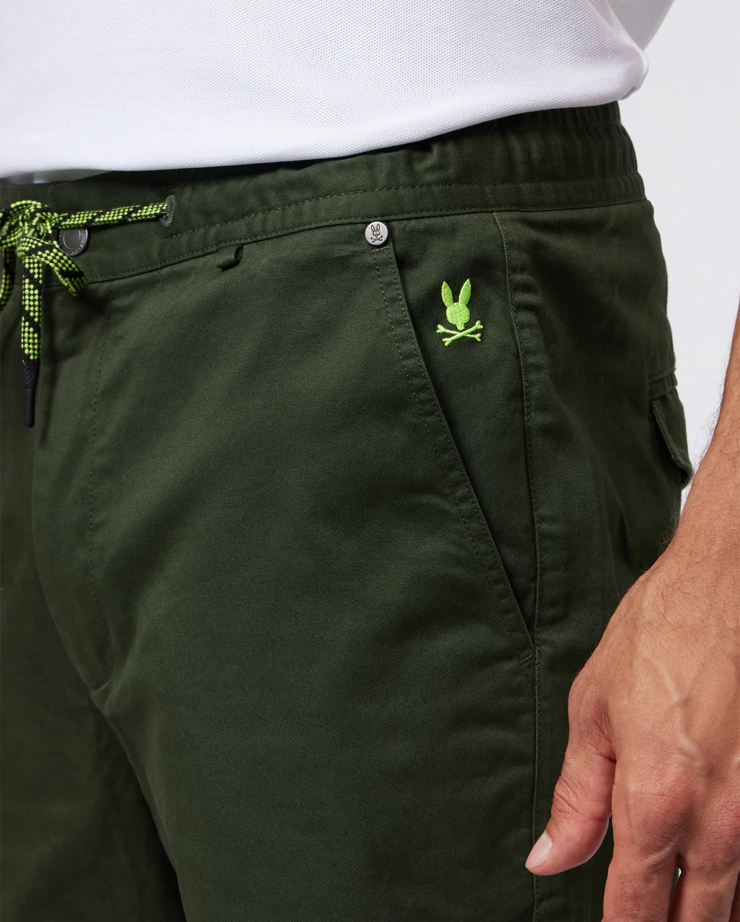 MENS HUDSON TWILL JOGGER PANT - B6P394Z1WB sold by Psycho Bunny product image thumbnail 3