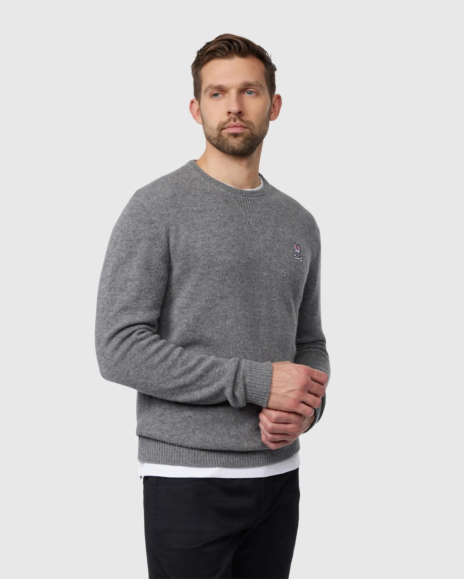 MENS CARSON WOOL CASHMERE SWEATER - B6E732A2SW sold by Psycho Bunny product image thumbnail 2