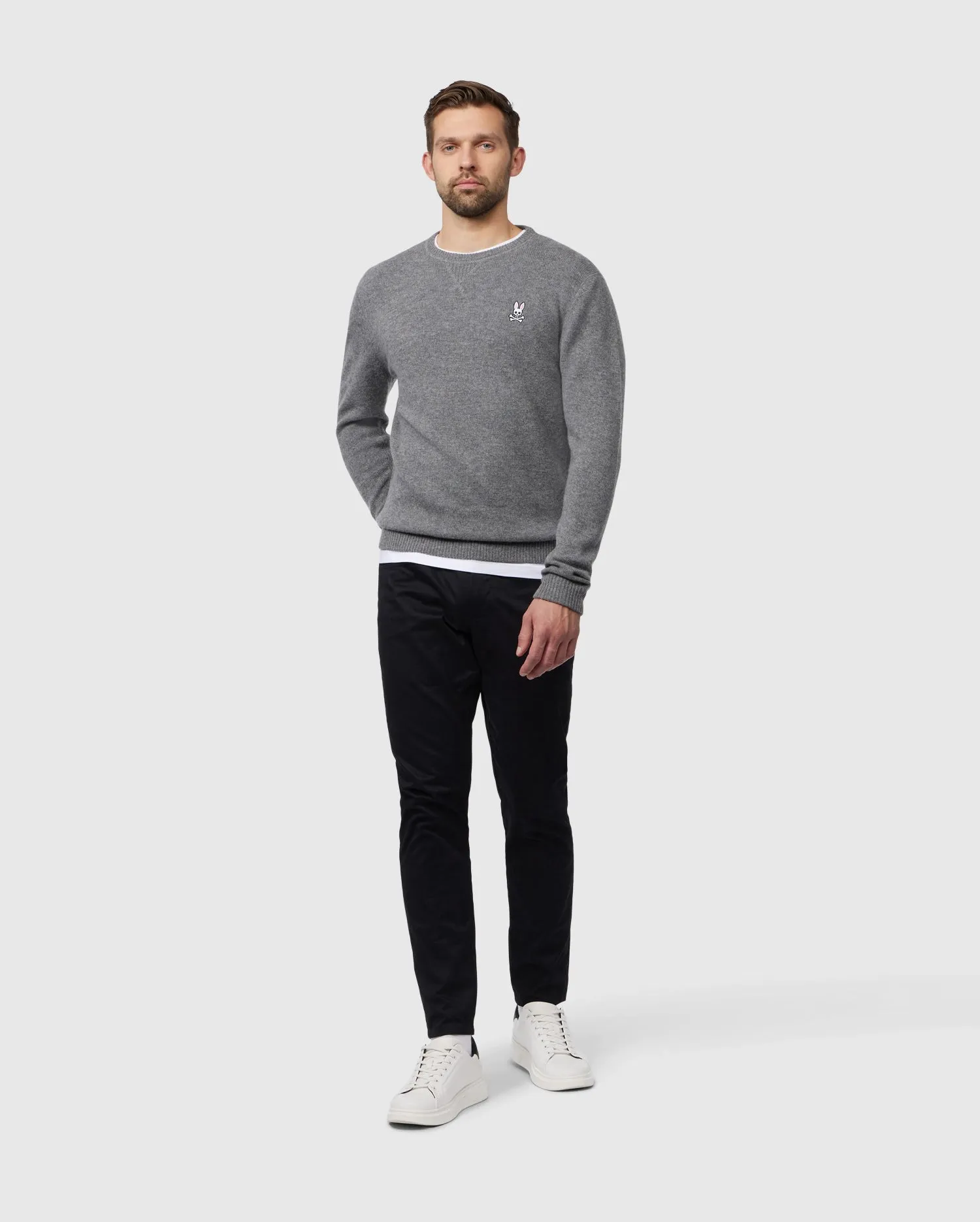 MENS CARSON WOOL CASHMERE SWEATER - B6E732A2SW sold by Psycho Bunny product image thumbnail 5