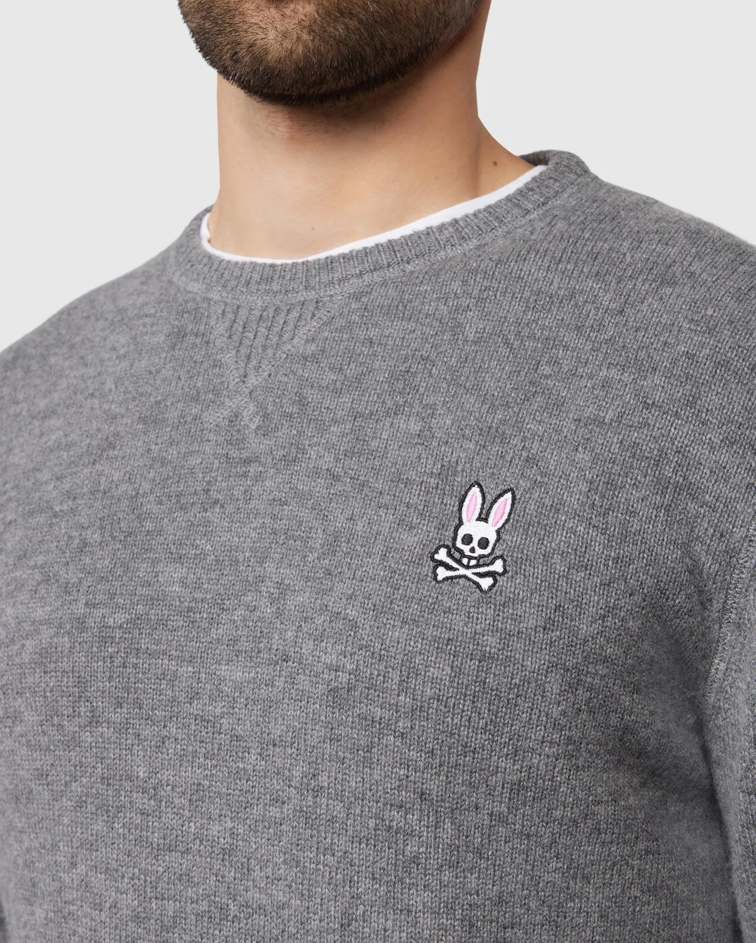 MENS CARSON WOOL CASHMERE SWEATER - B6E732A2SW sold by Psycho Bunny product image thumbnail 3