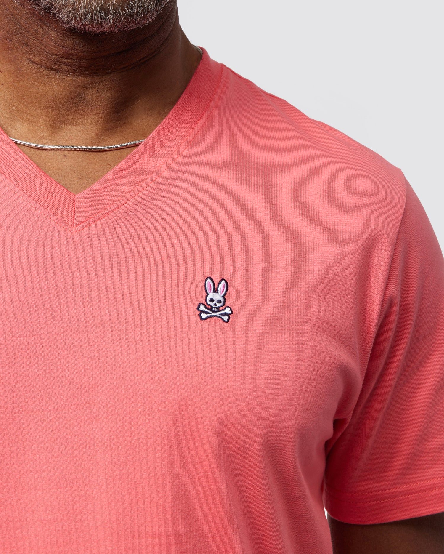 MENS CLASSIC V NECK TEE - B6U100Y1PC sold by Psycho Bunny product image thumbnail 2