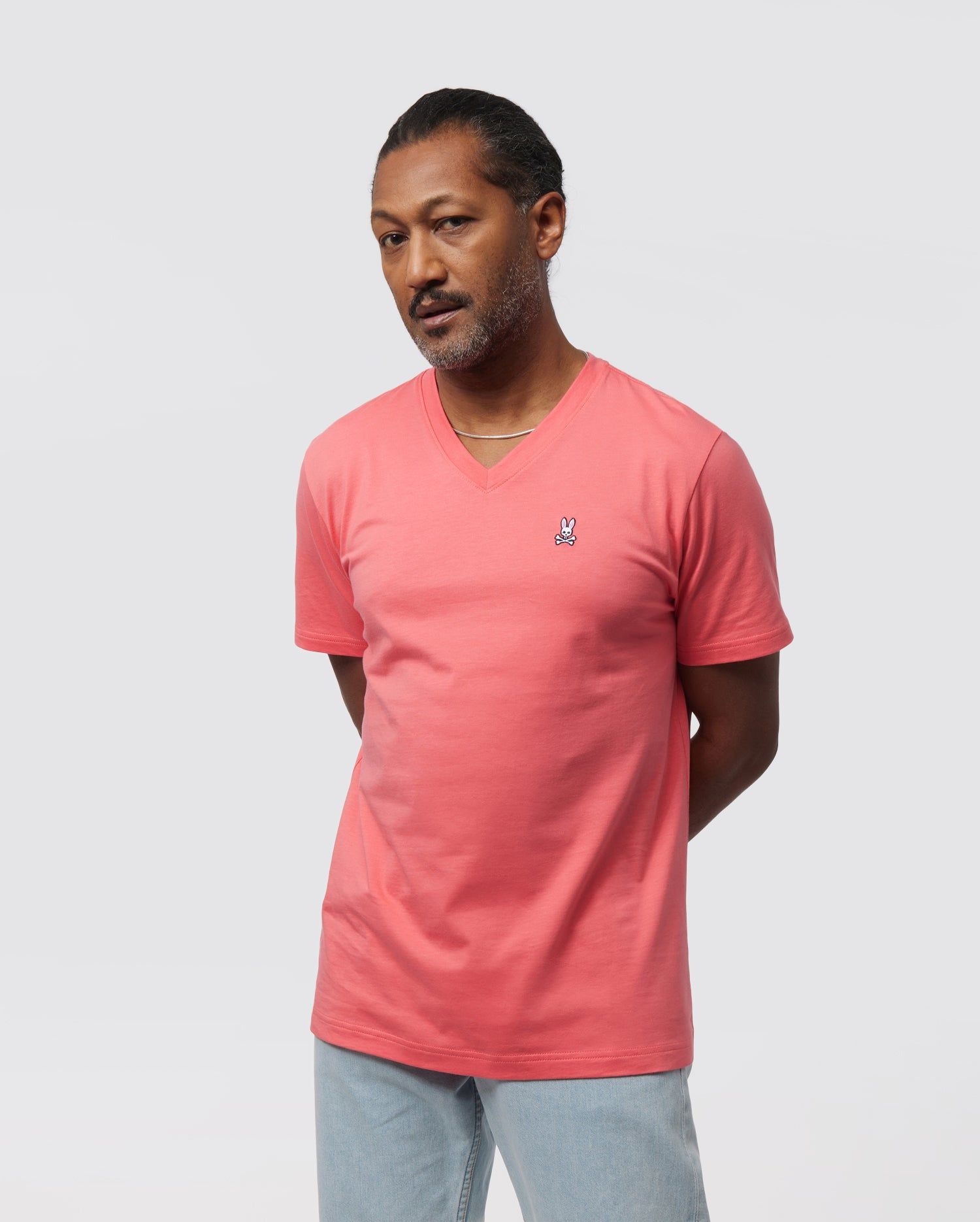 MENS CLASSIC V NECK TEE - B6U100Y1PC sold by Psycho Bunny