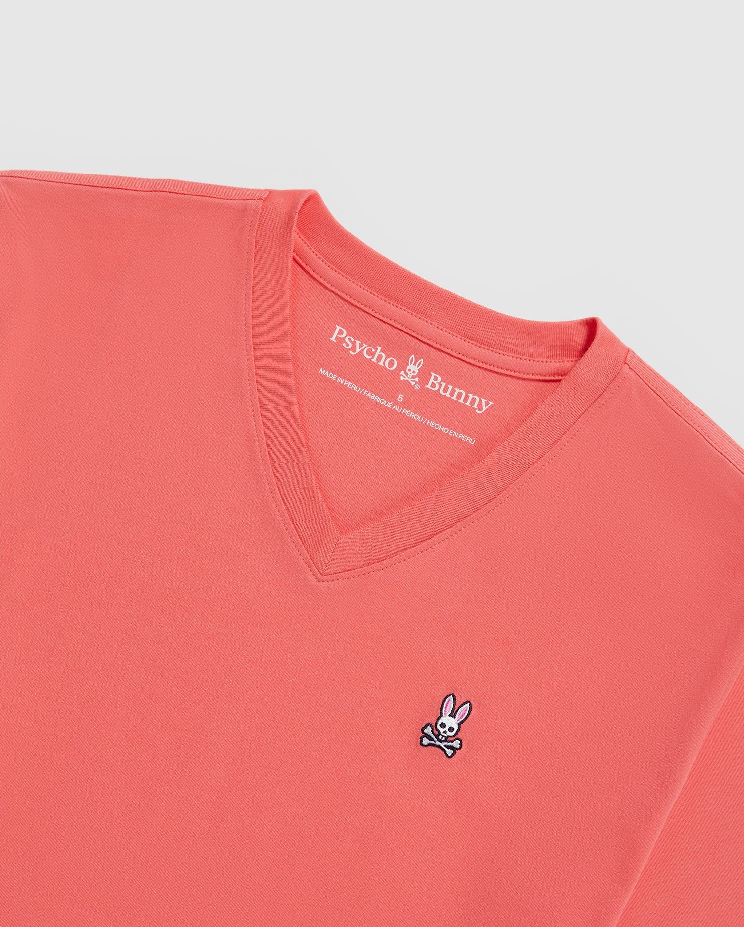 MENS CLASSIC V NECK TEE - B6U100Y1PC sold by Psycho Bunny product image thumbnail 6