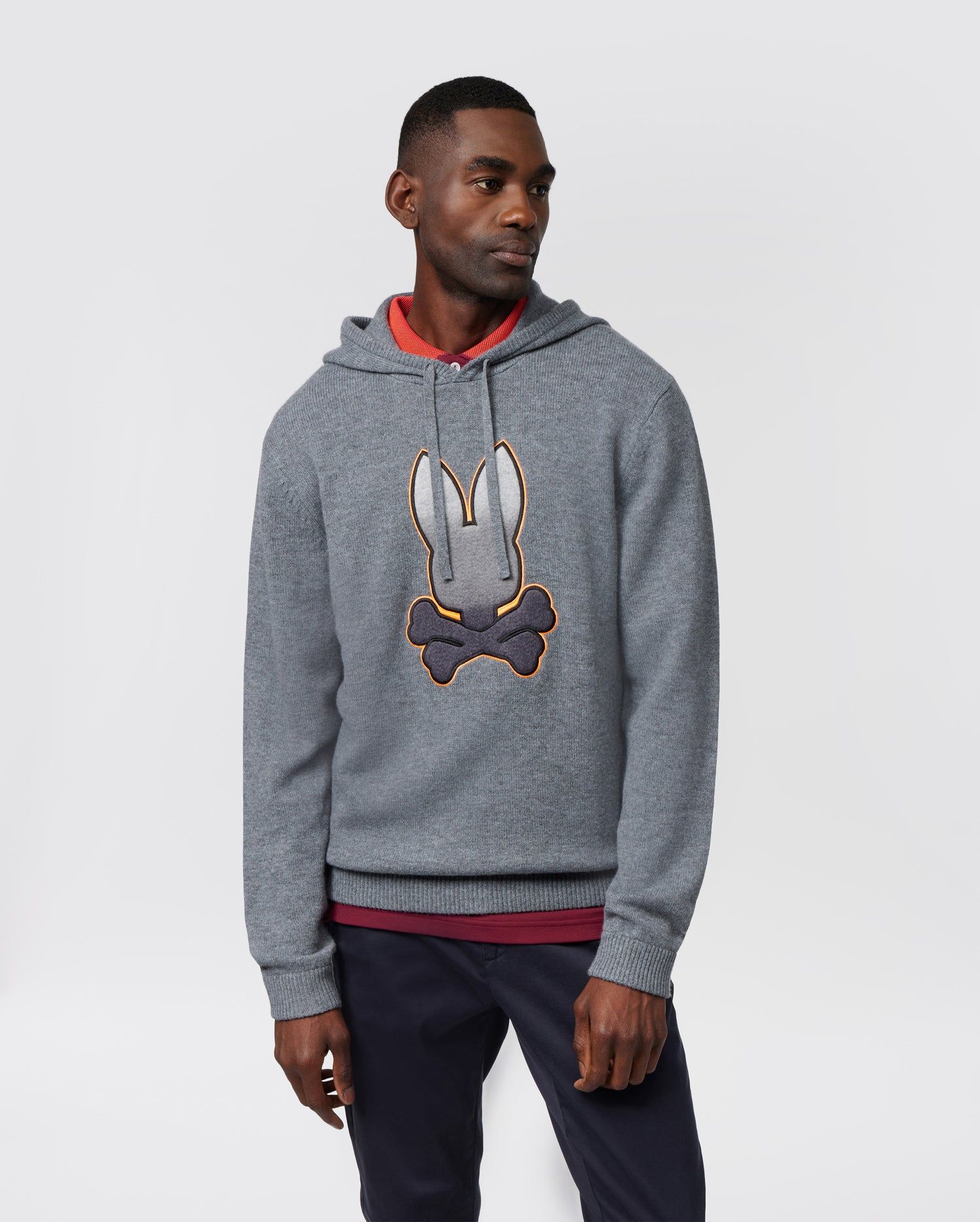 MENS ROSSMOOR WOOL HOODIE SWEATER - B6E731A2SW sold by Psycho Bunny product image thumbnail 3