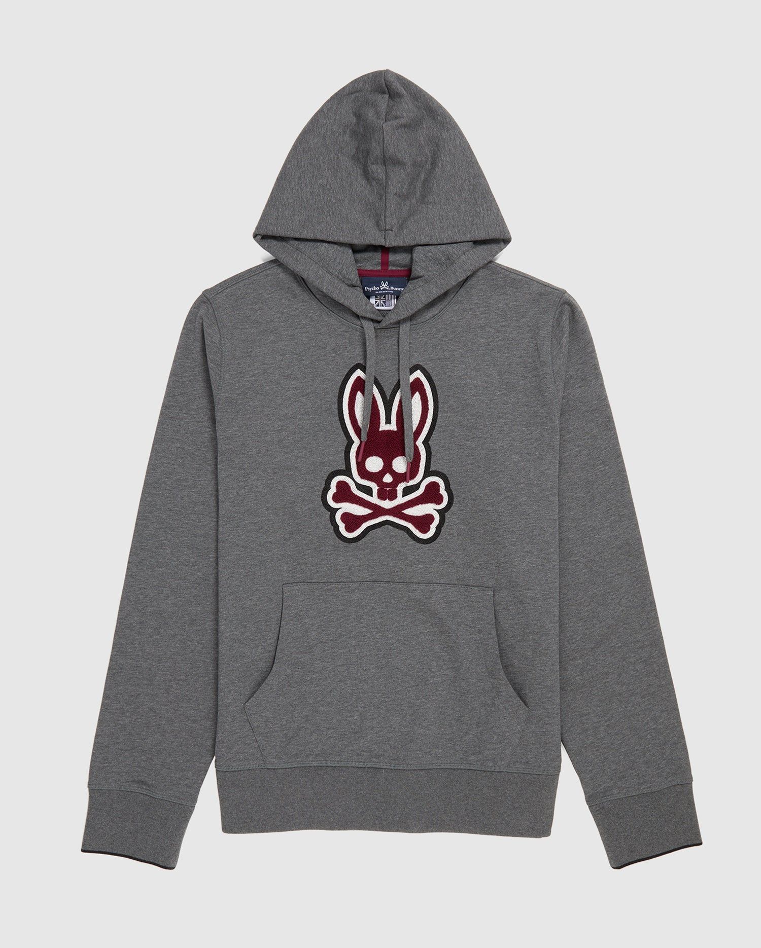 MENS BIG AND TALL PATCHIN CHENILLE BUNNY LOGO HOODIE - B9H849U1FT sold by Psycho Bunny