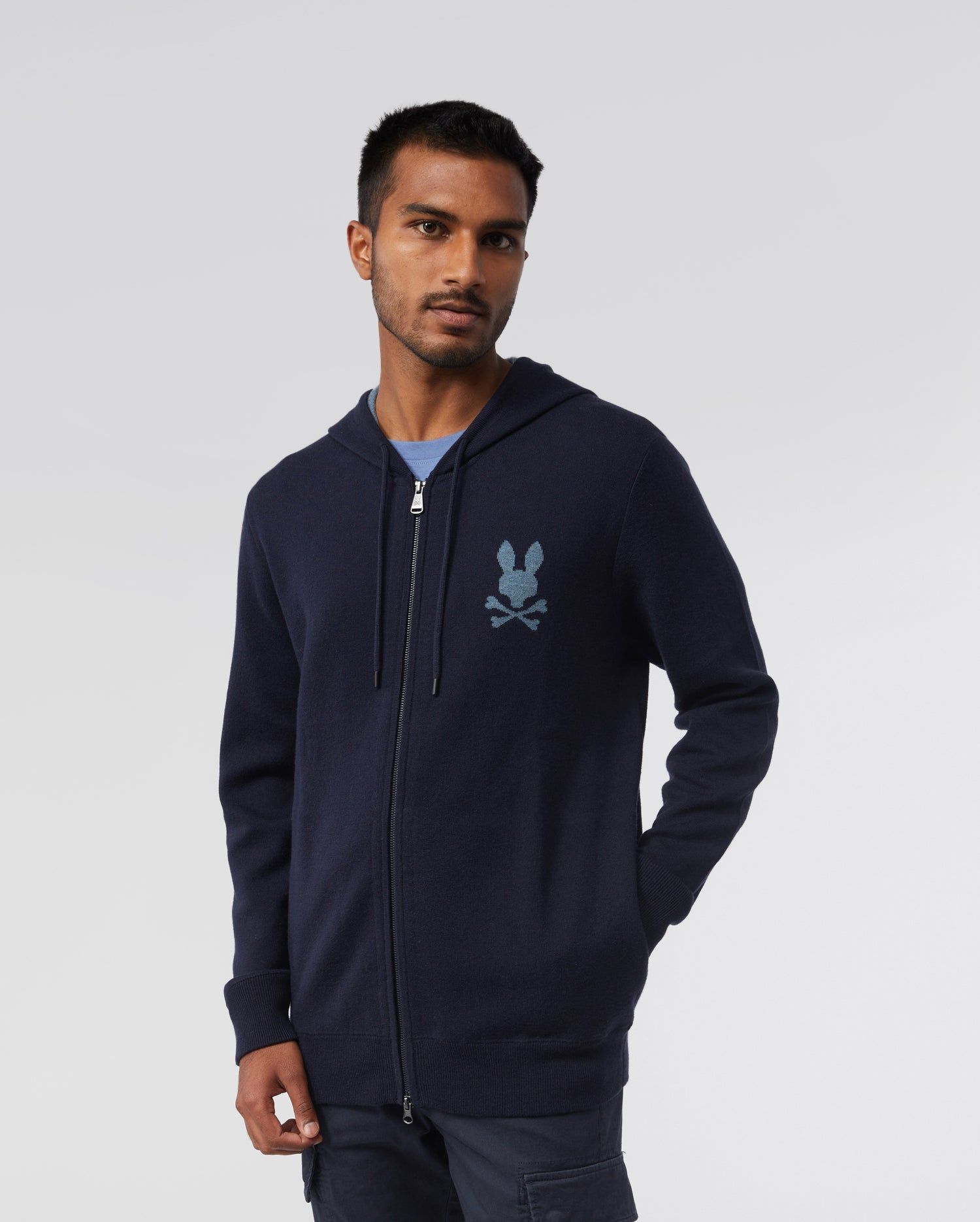 MENS LARGO ZIP UP SWEATER - B6E837U1WB sold by Psycho Bunny product image thumbnail 2