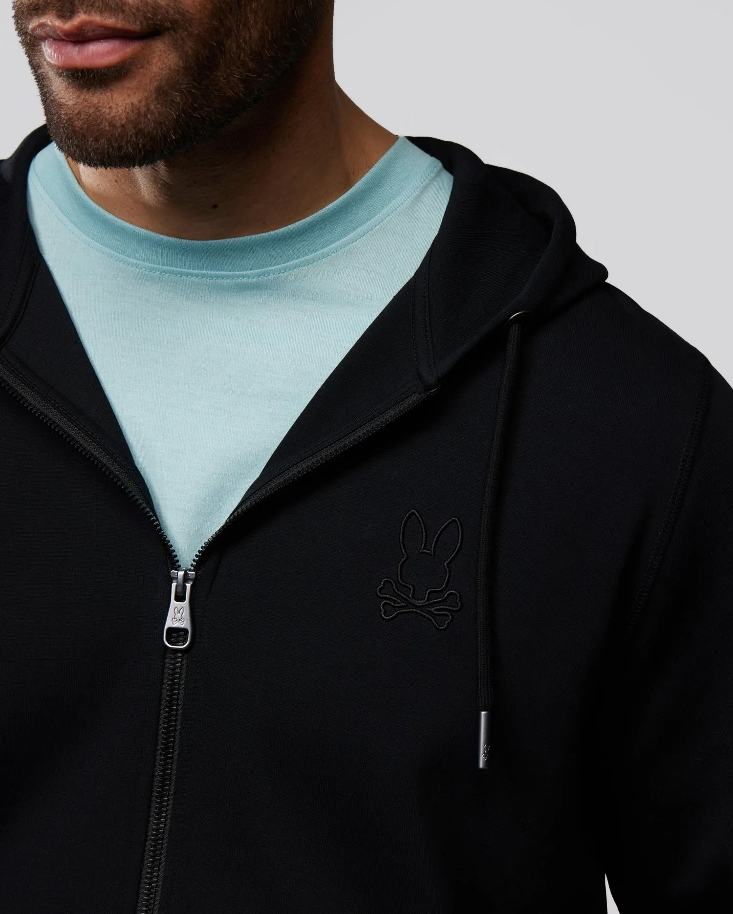 MENS OUTLINE ZIP HOODIE - B6H504ARCN sold by Psycho Bunny product image thumbnail 3