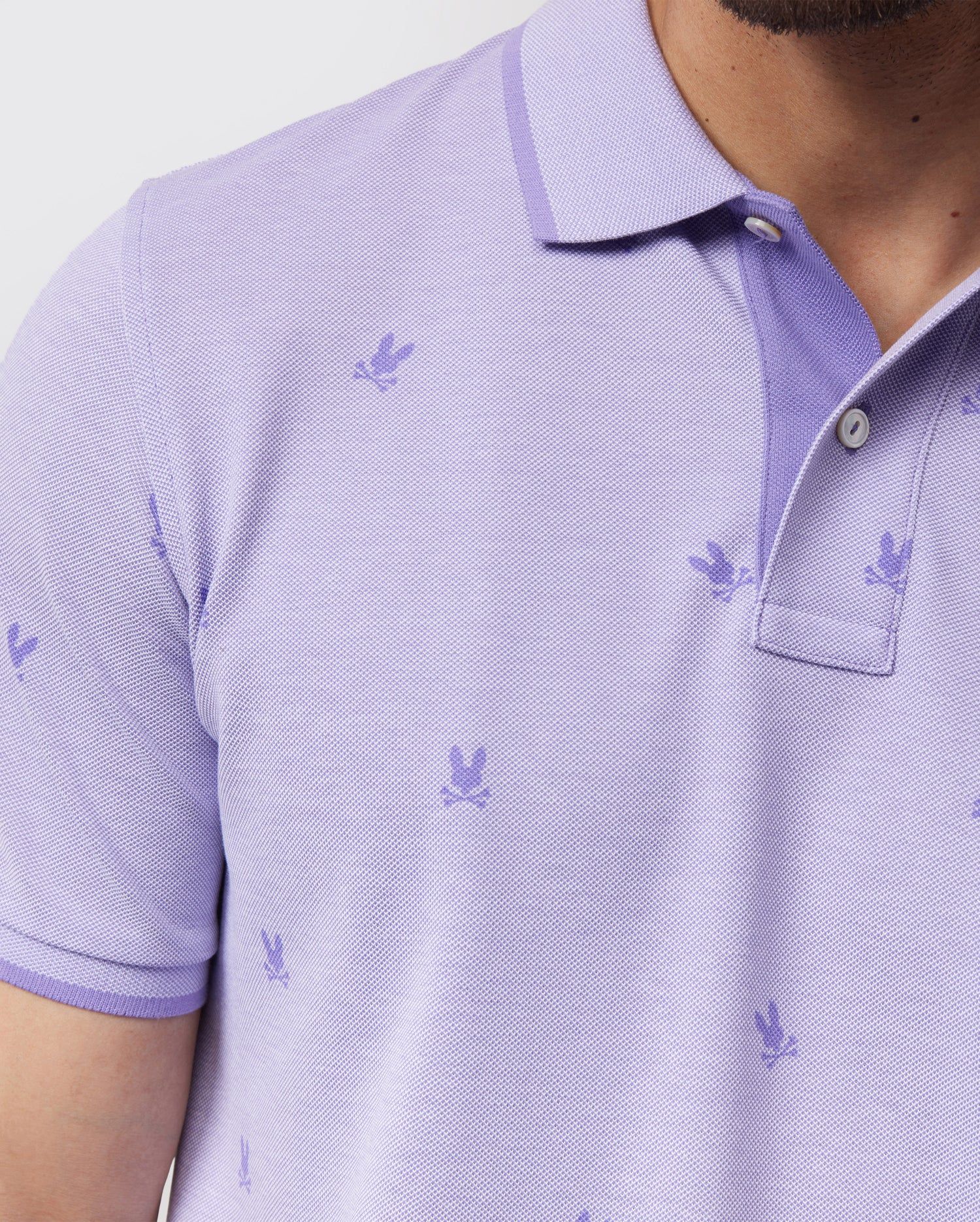 MENS LANDS BIRDSEYE FASHION POLO - B6K701X1PC sold by Psycho Bunny product image thumbnail 2