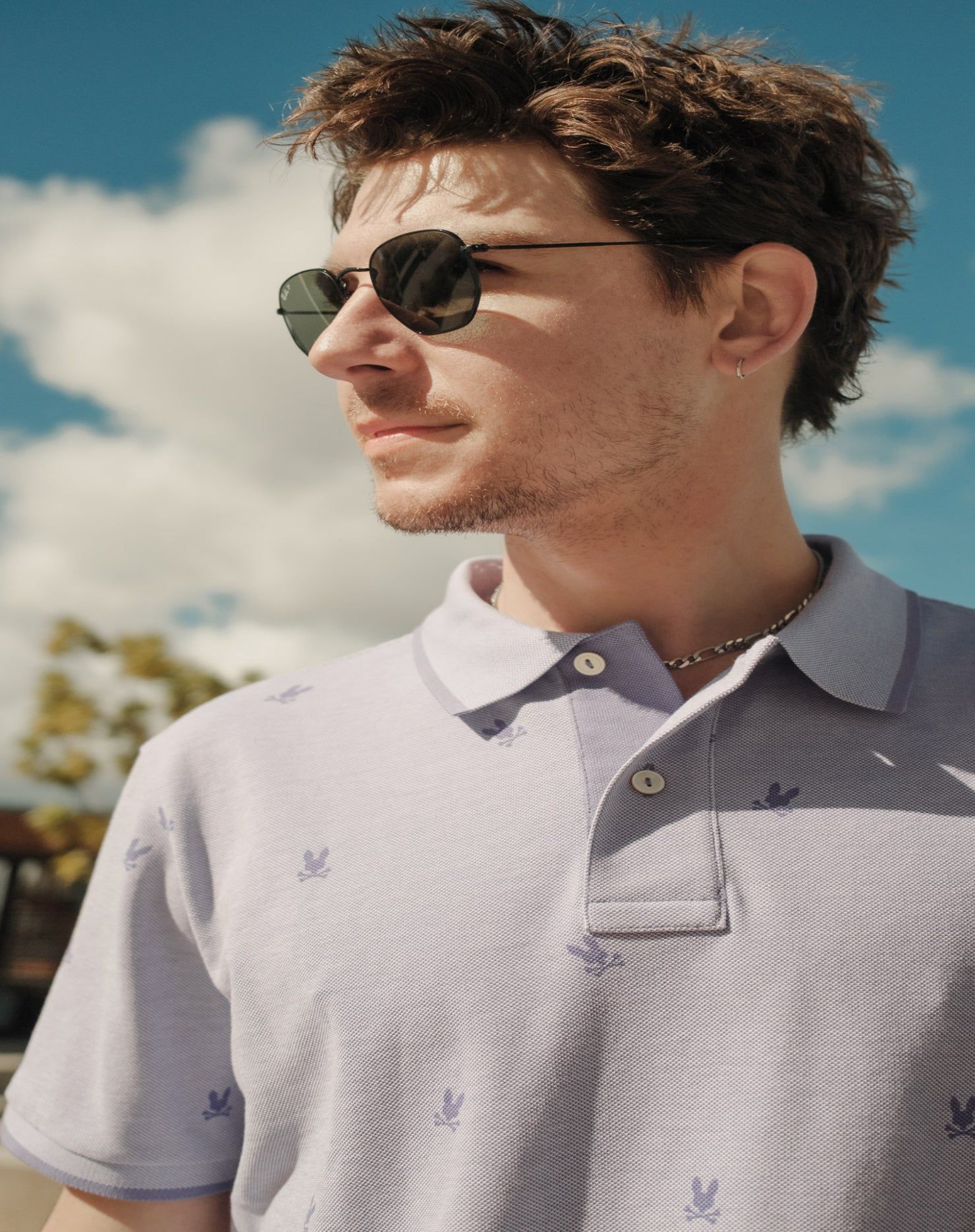 MENS LANDS BIRDSEYE FASHION POLO - B6K701X1PC sold by Psycho Bunny product image thumbnail 6