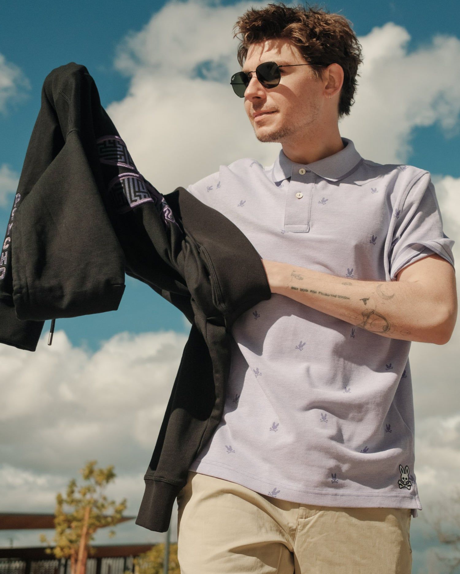 MENS LANDS BIRDSEYE FASHION POLO - B6K701X1PC sold by Psycho Bunny product image thumbnail 7