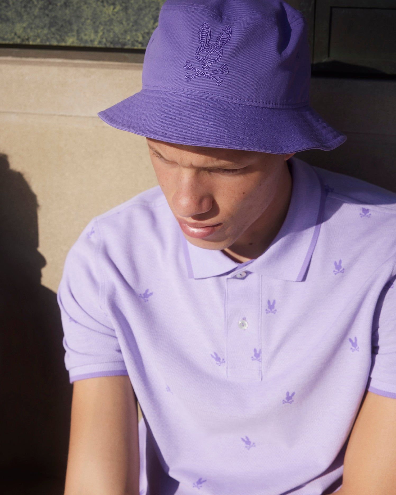 MENS LANDS BIRDSEYE FASHION POLO - B6K701X1PC sold by Psycho Bunny product image thumbnail 3