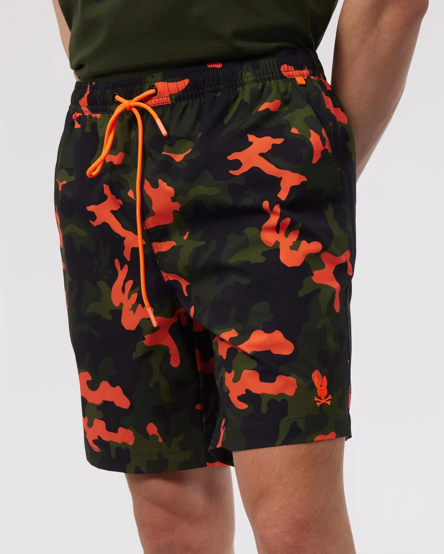 MENS PLANO CAMO PRINT LONG SWIM TRUNK - B6W376Z1PO sold by Psycho Bunny product image thumbnail 3