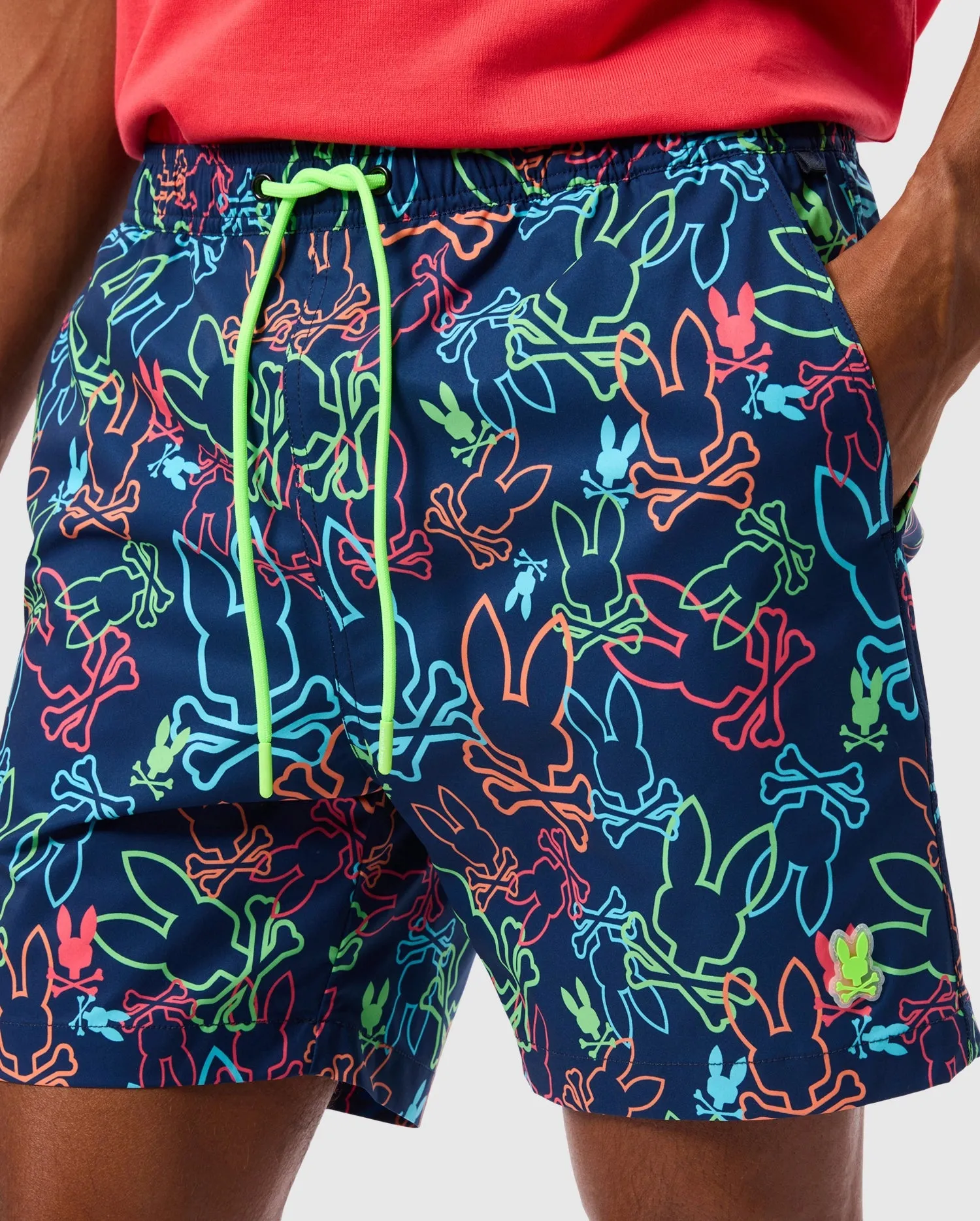 MENS BARRETT ALL OVER PRINT SWIM TRUNK - B6W531C200 sold by Psycho Bunny product image thumbnail 2