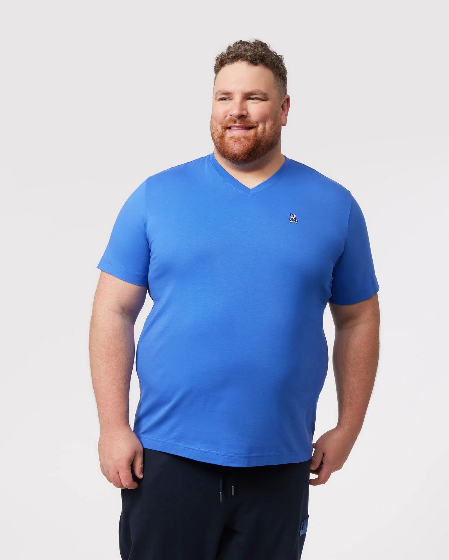 MENS BIG AND TALL CLASSIC V NECK TEE - B9U100X1PC sold by Psycho Bunny