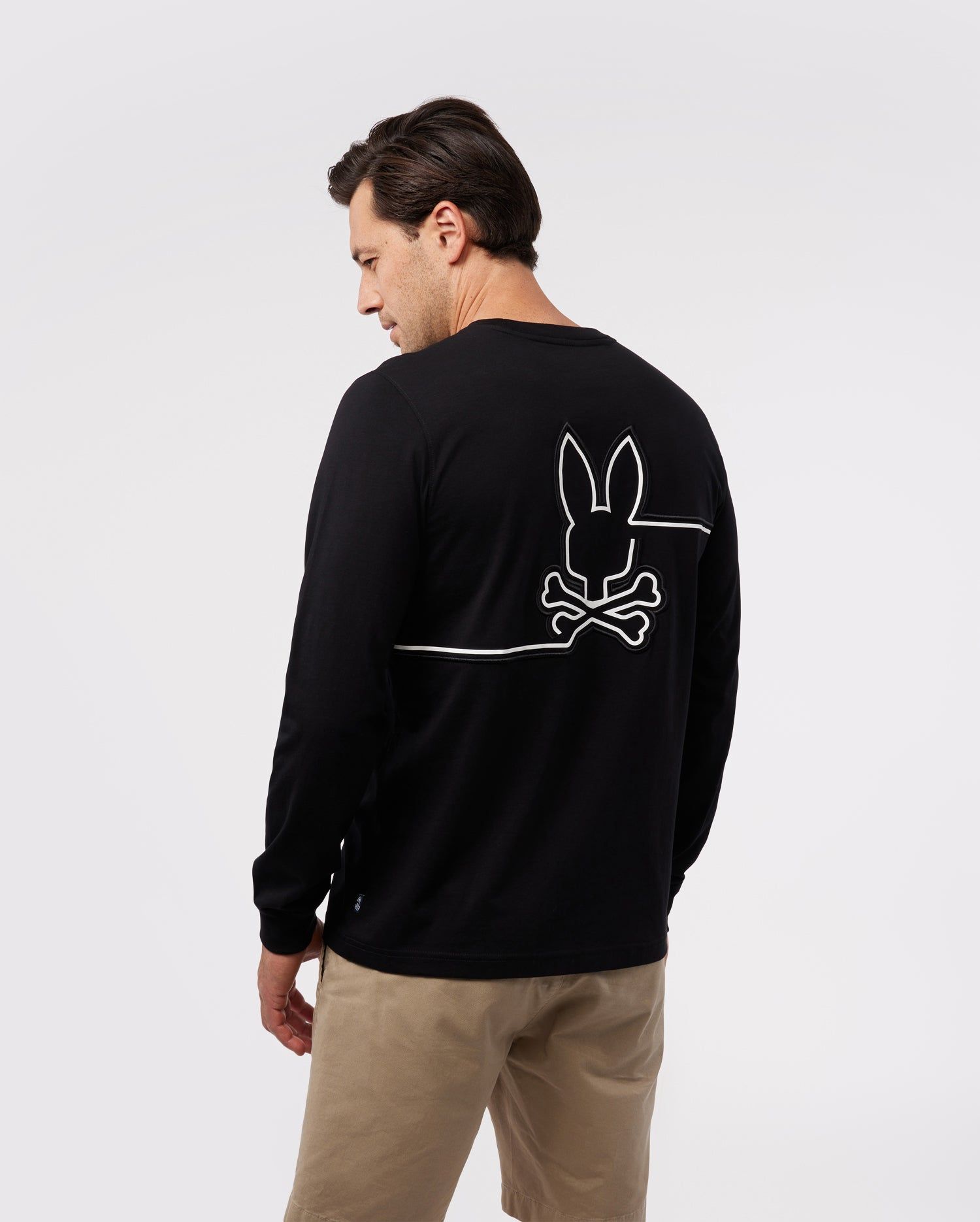 MENS CHESTER LONG SLEEVE GRAPHIC TEE - B6T374Z1PC sold by Psycho Bunny product image thumbnail 5