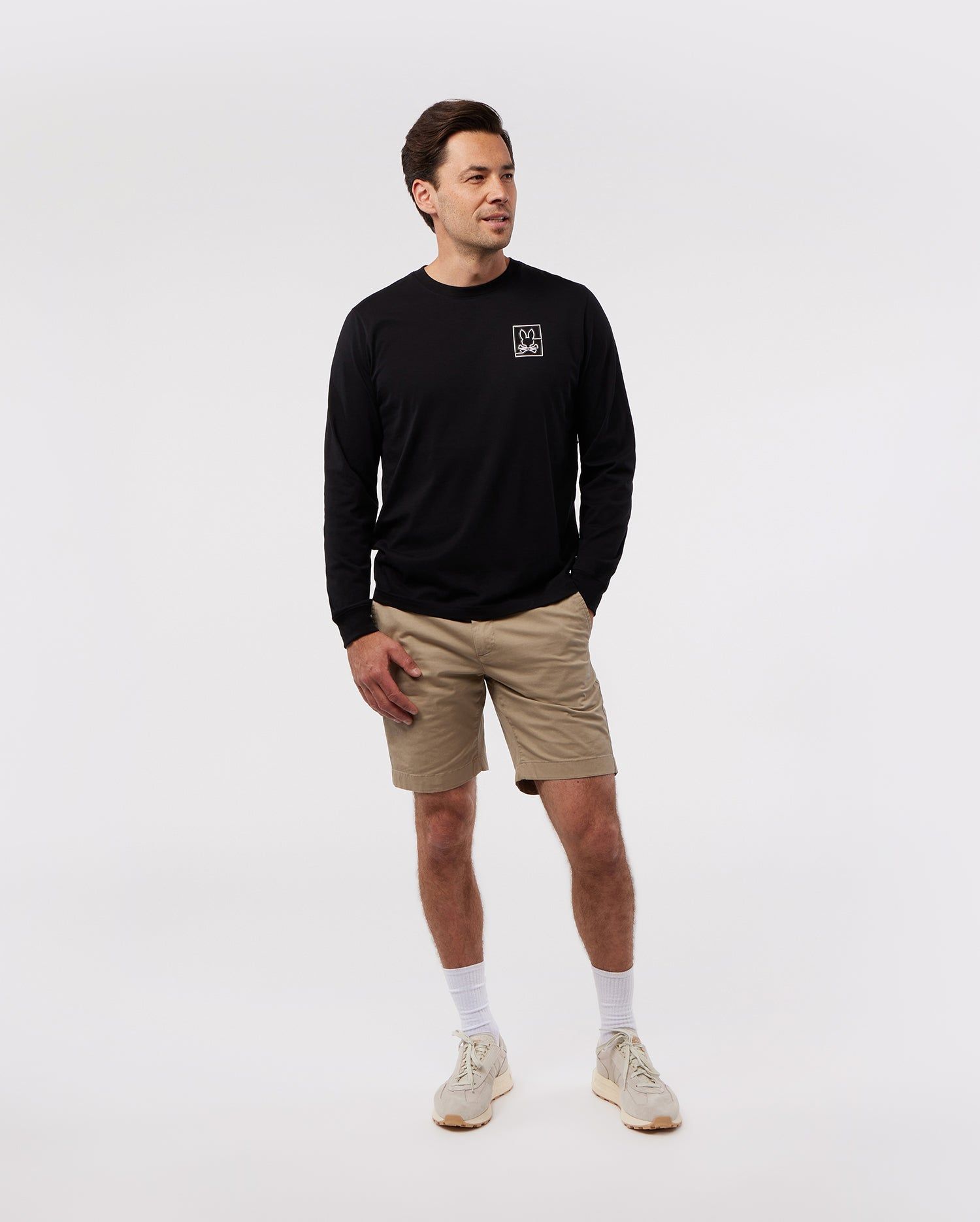 MENS CHESTER LONG SLEEVE GRAPHIC TEE - B6T374Z1PC sold by Psycho Bunny product image thumbnail 4