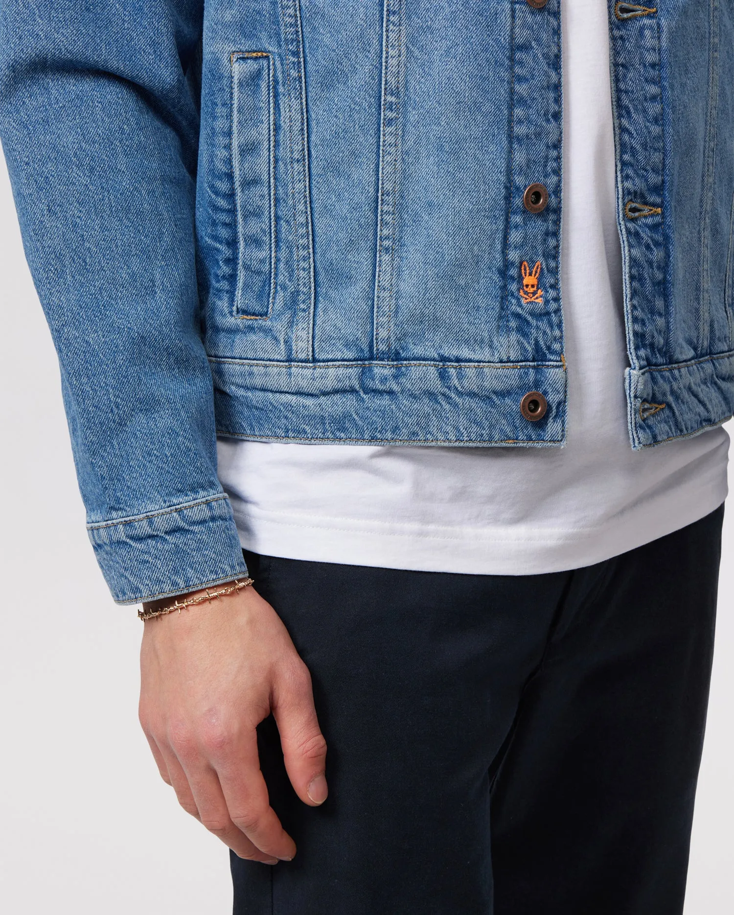 MENS PATHE DENIM JACKET - B6J741X1CO sold by Psycho Bunny product image thumbnail 4