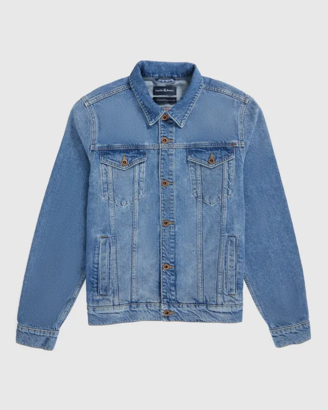 MENS PATHE DENIM JACKET - B6J741X1CO sold by Psycho Bunny