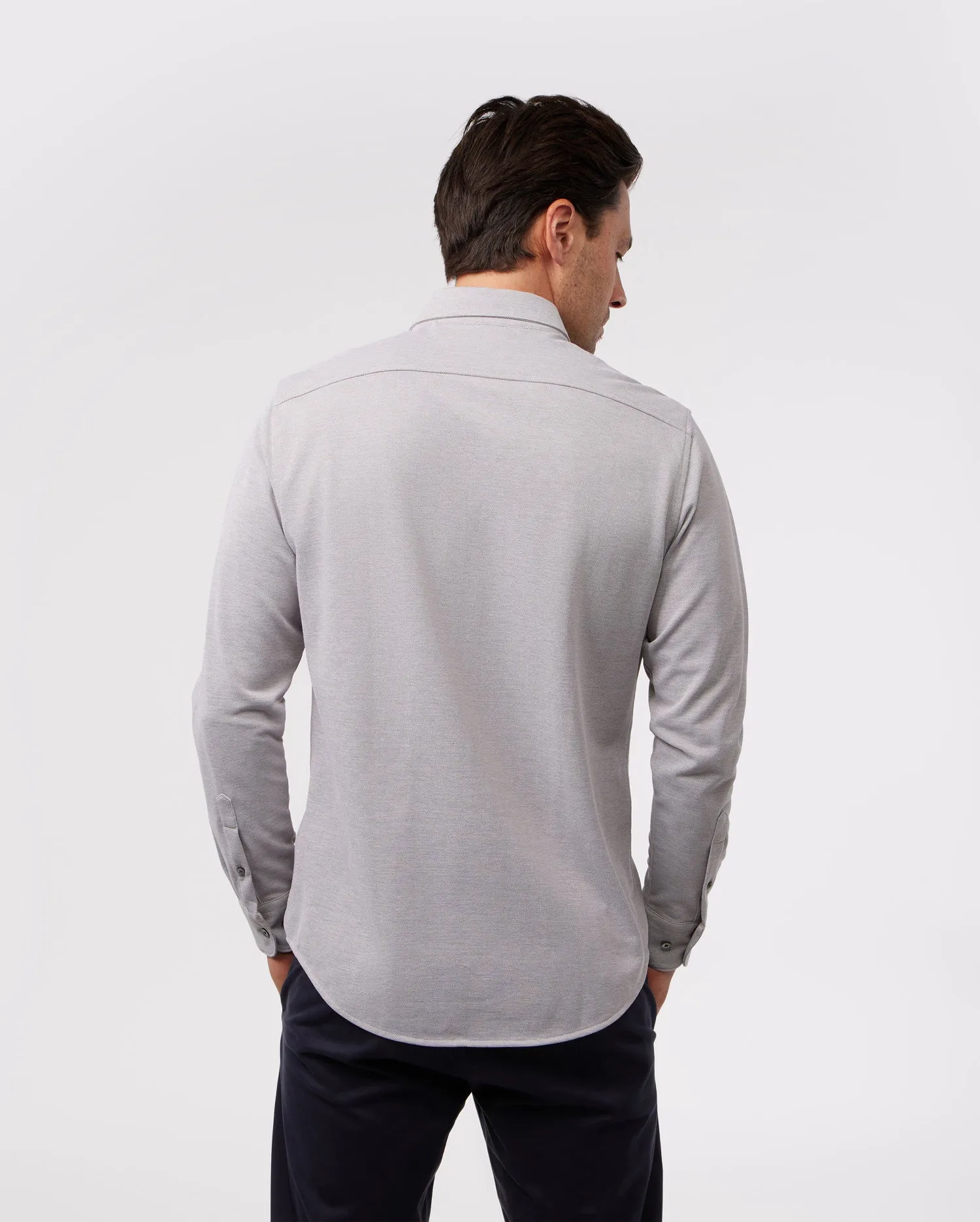MENS ASTOR KNIT OXFORD LONG SLEEVE SHIRT - B6C821Z1PC sold by Psycho Bunny product image thumbnail 5