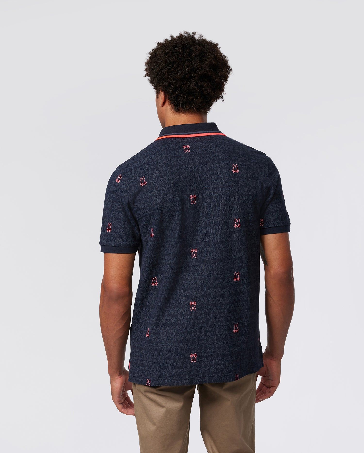 MENS BELMONT ALL OVER PRINT PIQUE POLO SHIRT - B6K607A2PC sold by Psycho Bunny product image thumbnail 5