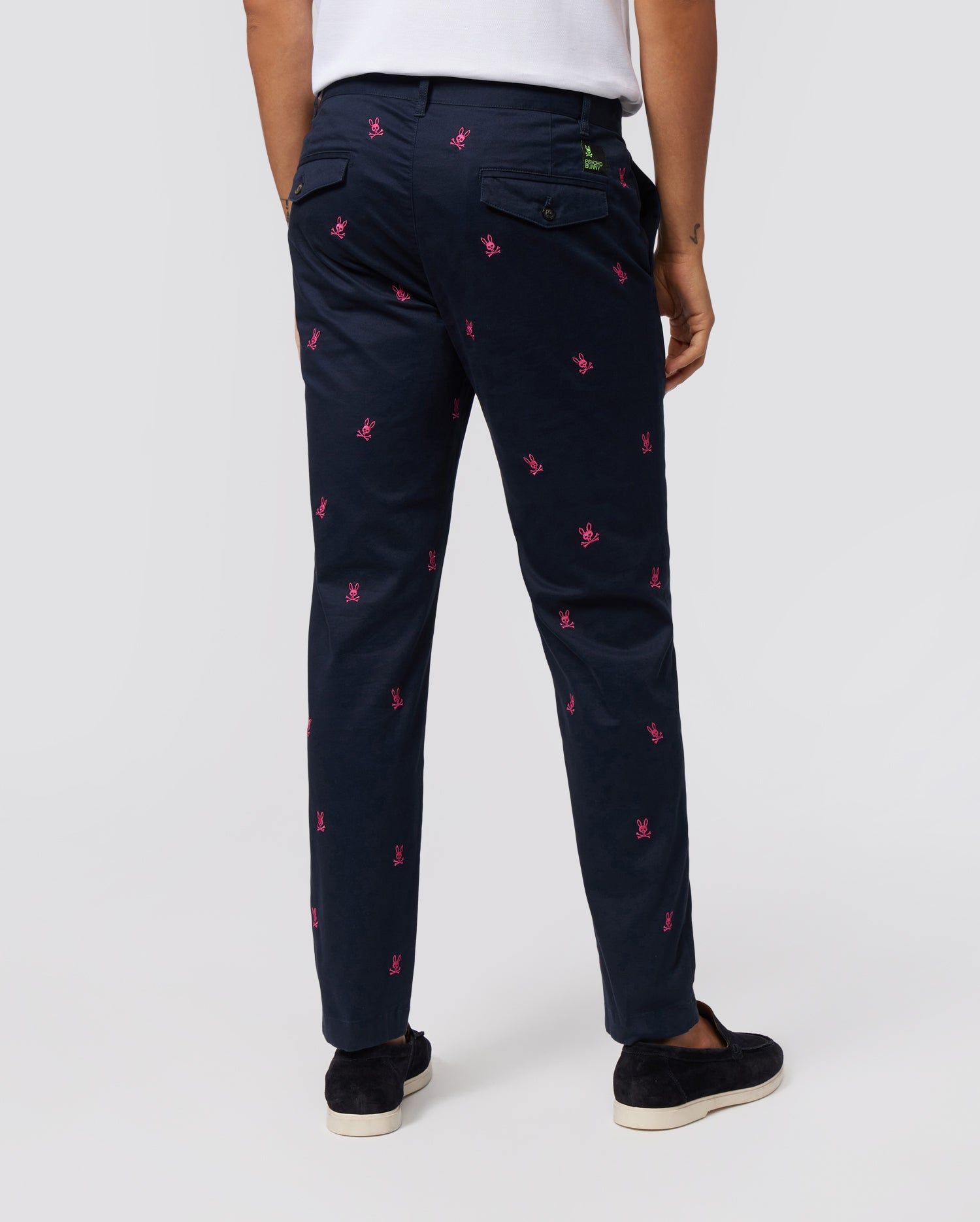 MENS GILMAN TWILL ALL OVER BUNNY EMBROIDERED CHINO PANT - B6P490Z1WB sold by Psycho Bunny product image thumbnail 5