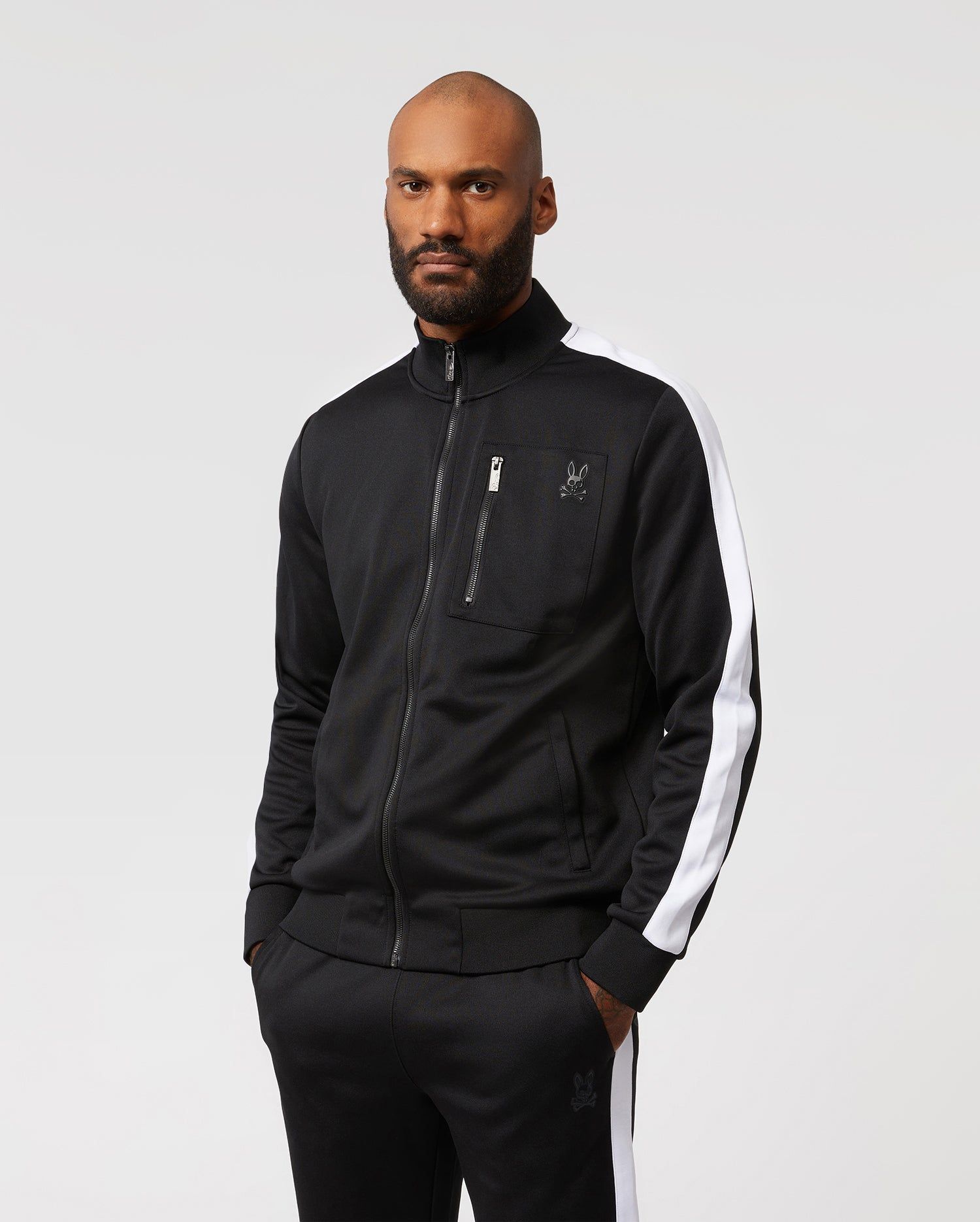 MENS MORO KNIT TRACK JACKET - B6S137W1CP sold by Psycho Bunny product image thumbnail 2