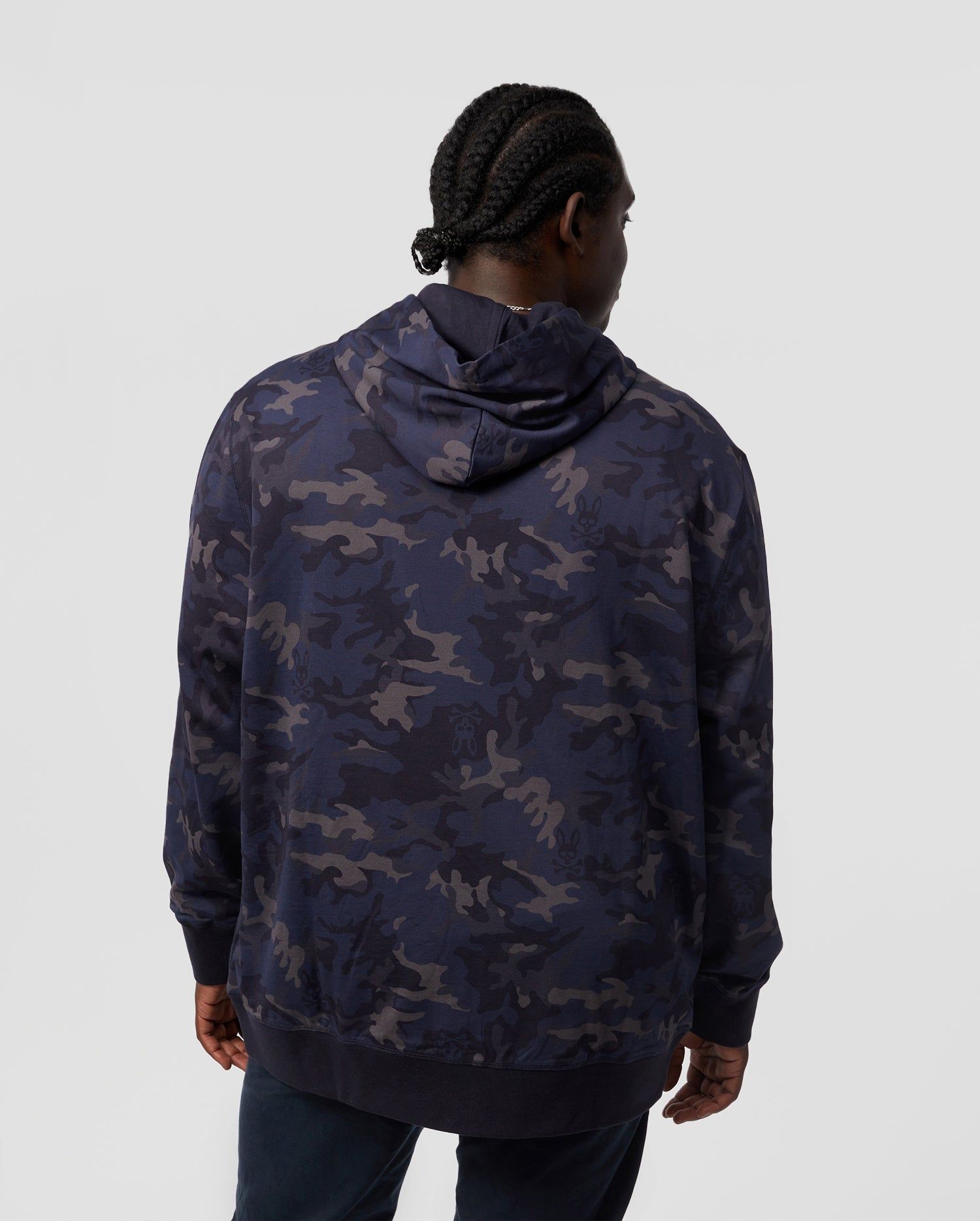 MENS BIG AND TALL ALLEN CAMO ZIP UP HOODIE - B9H947U1FT sold by Psycho Bunny product image thumbnail 4