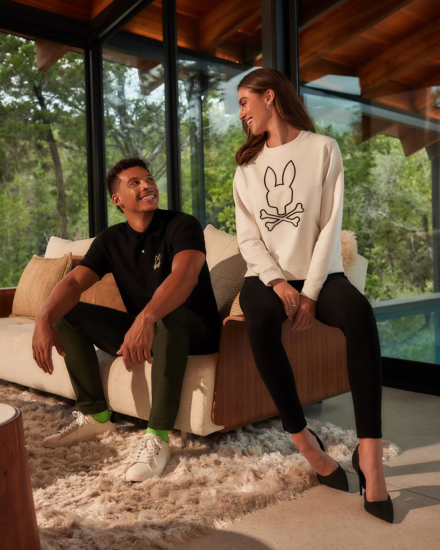 WOMENS BEAUMONT SWEATSHIRT - B2S702A2FT sold by Psycho Bunny product image thumbnail 4