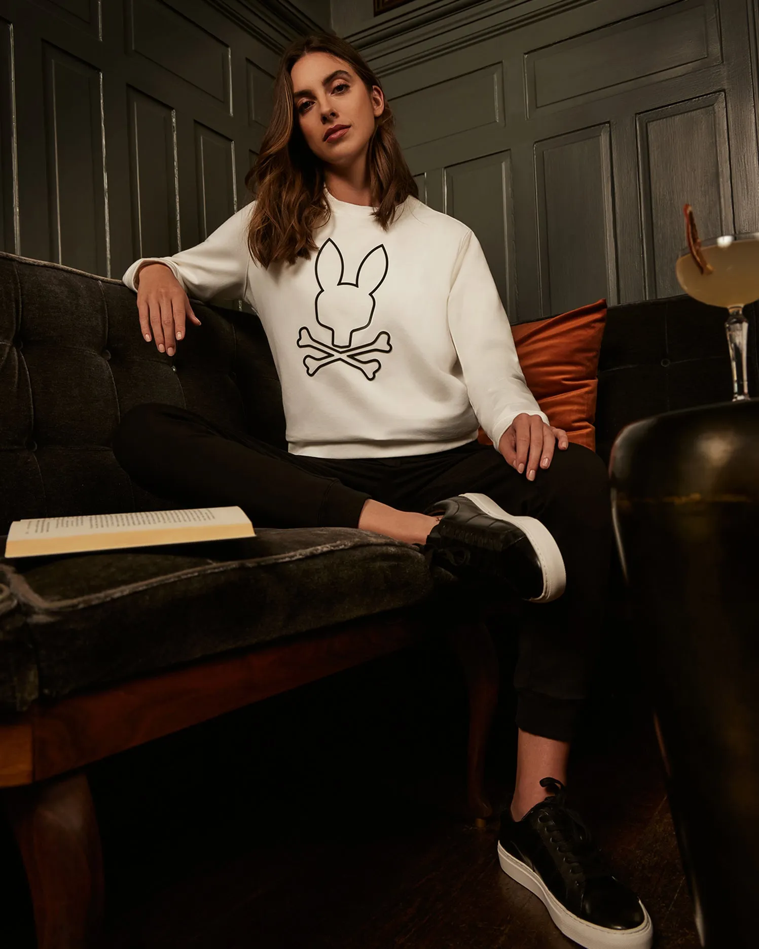 WOMENS BEAUMONT SWEATSHIRT - B2S702A2FT sold by Psycho Bunny product image thumbnail 3