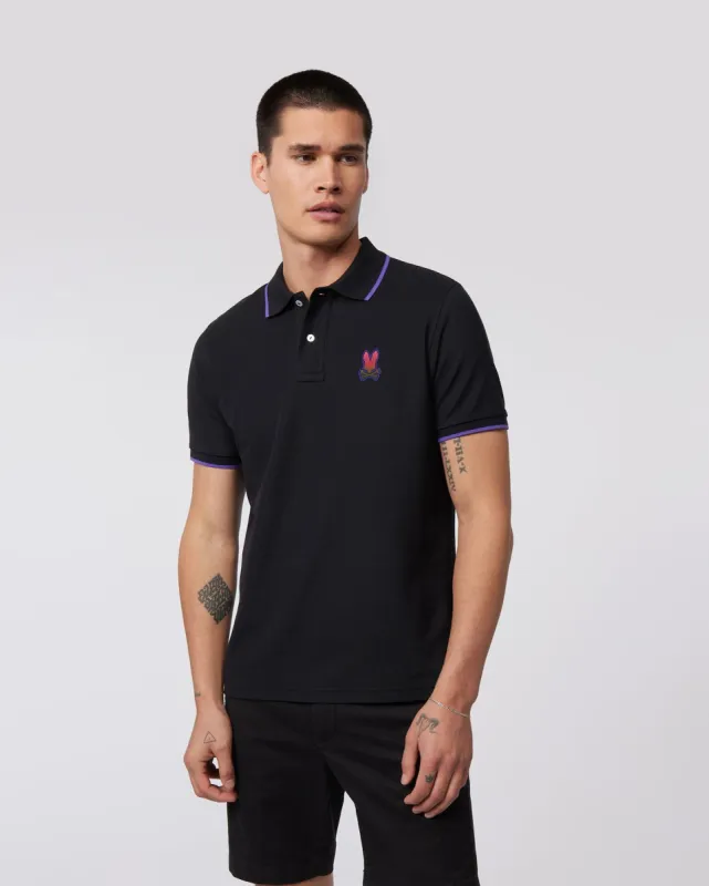 MENS STRYPE PIQUE FASHION POLO - B6K801X1PC sold by Psycho Bunny