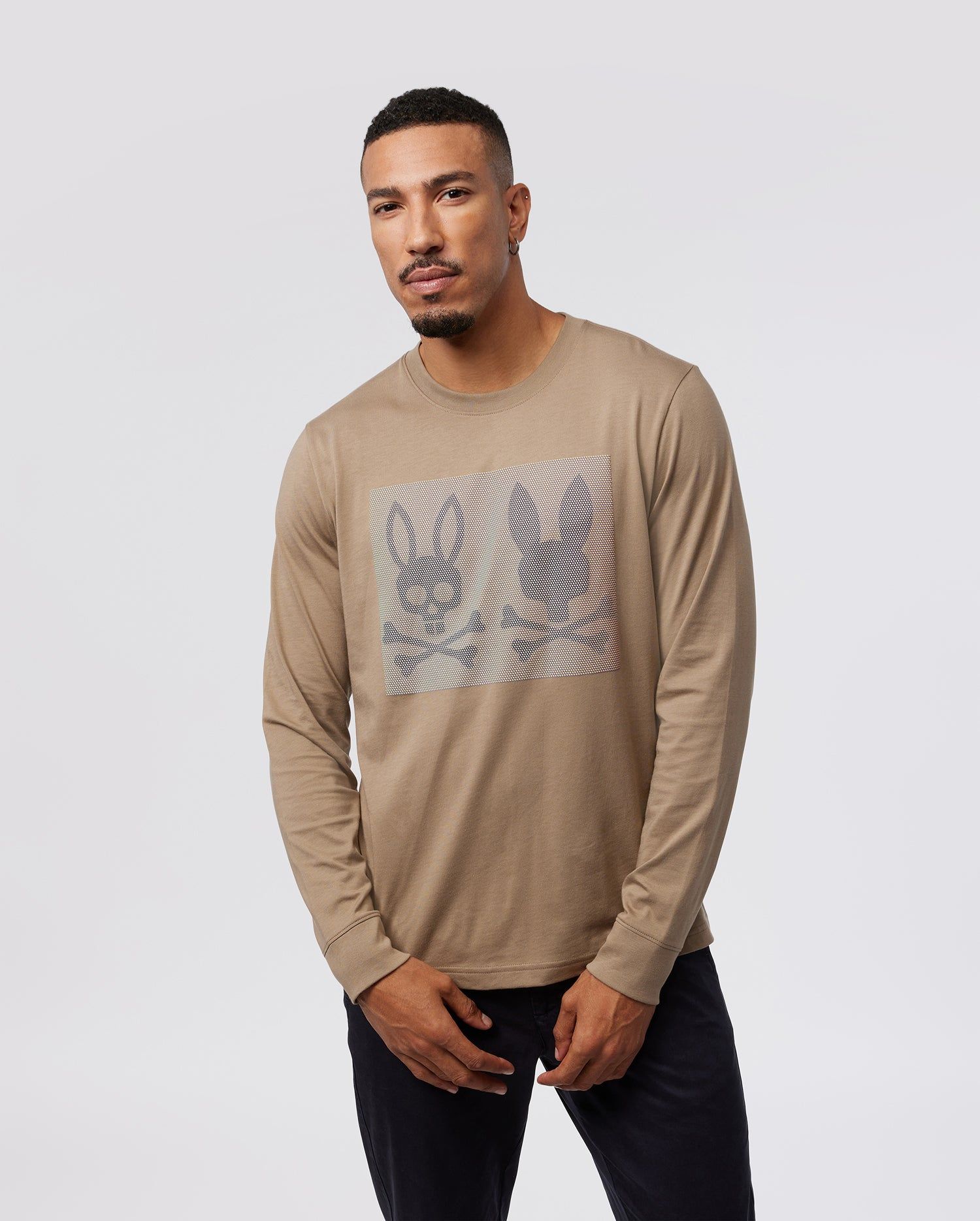 MENS CHICAGO HIGH DENSITY LONG SLEEVE TEE - B6T428Z1PC sold by Psycho Bunny product image thumbnail 2