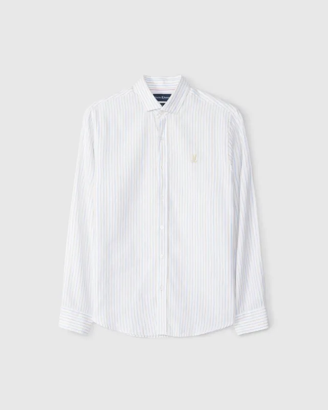 MENS WEST LINEN LONG SLEEVE SHIRT - B6C587C200 sold by Psycho Bunny