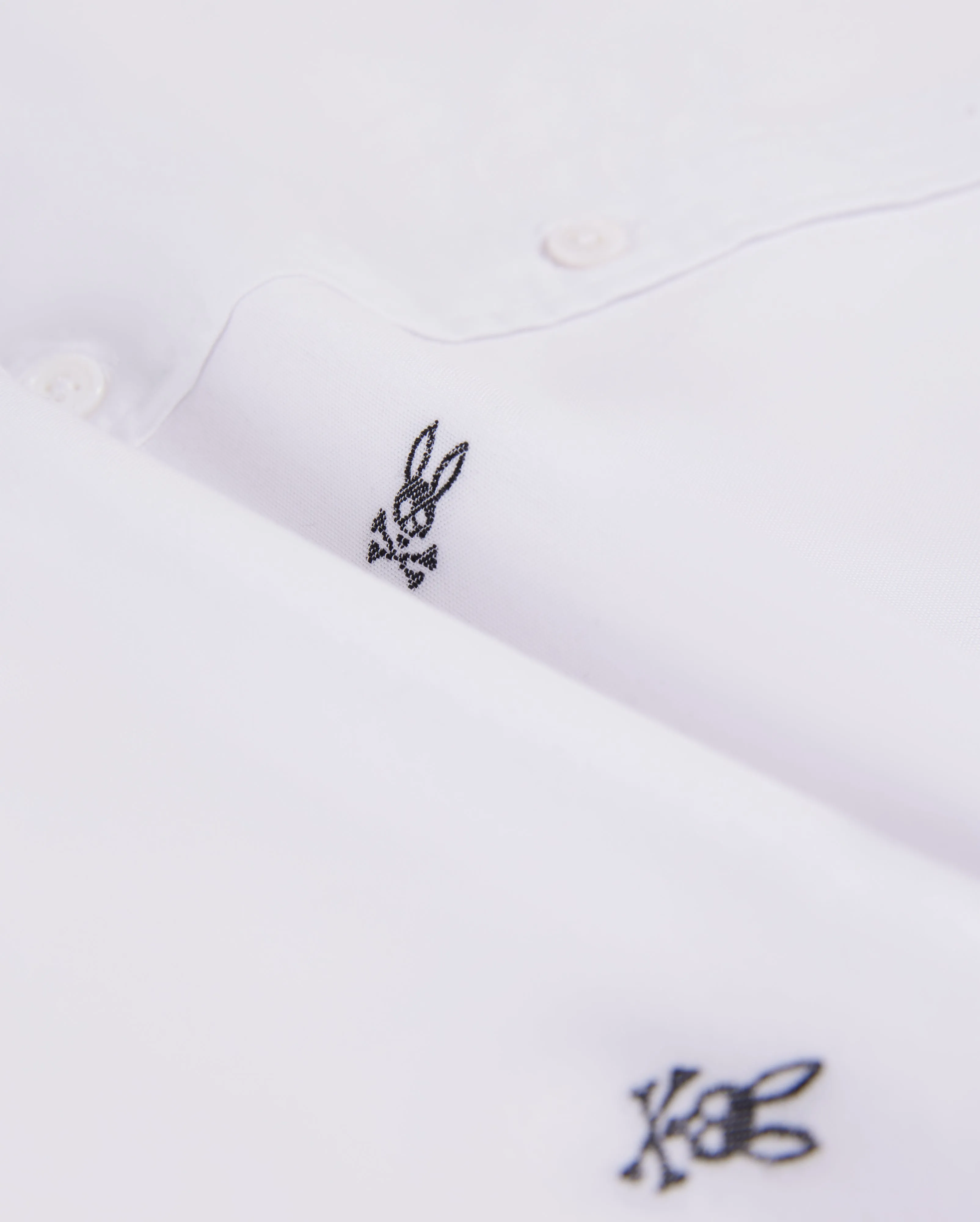 MENS SENECA OXFORD ALL OVER EMBROIDERED LONG SLEEVE SHIRT - B6C458Z1SH sold by Psycho Bunny product image thumbnail 4