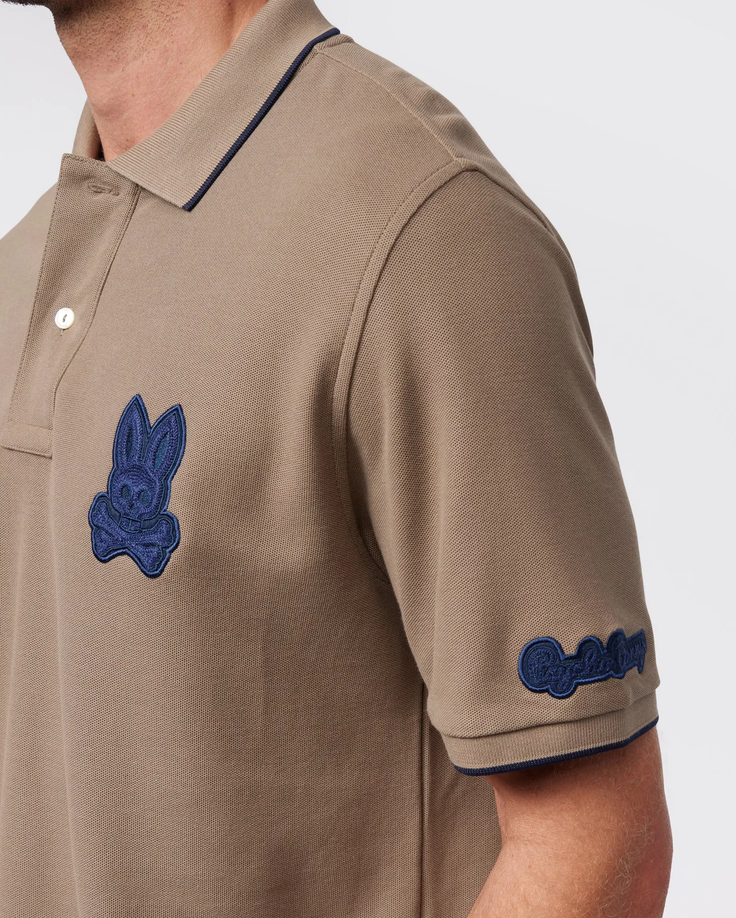 MENS CLEVELAND CHAINSTITCH PIQUE POLO - B6K504Z1PC sold by Psycho Bunny product image thumbnail 3