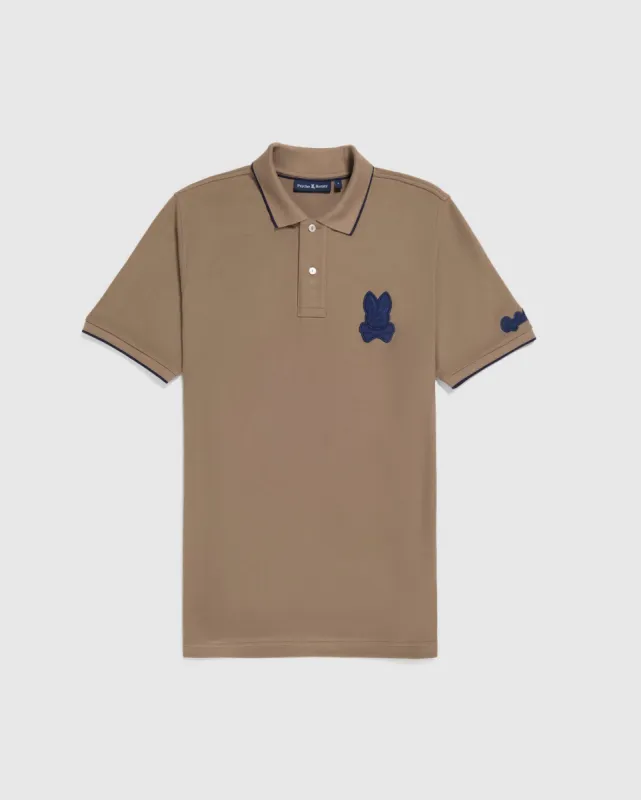 MENS CLEVELAND CHAINSTITCH PIQUE POLO - B6K504Z1PC sold by Psycho Bunny