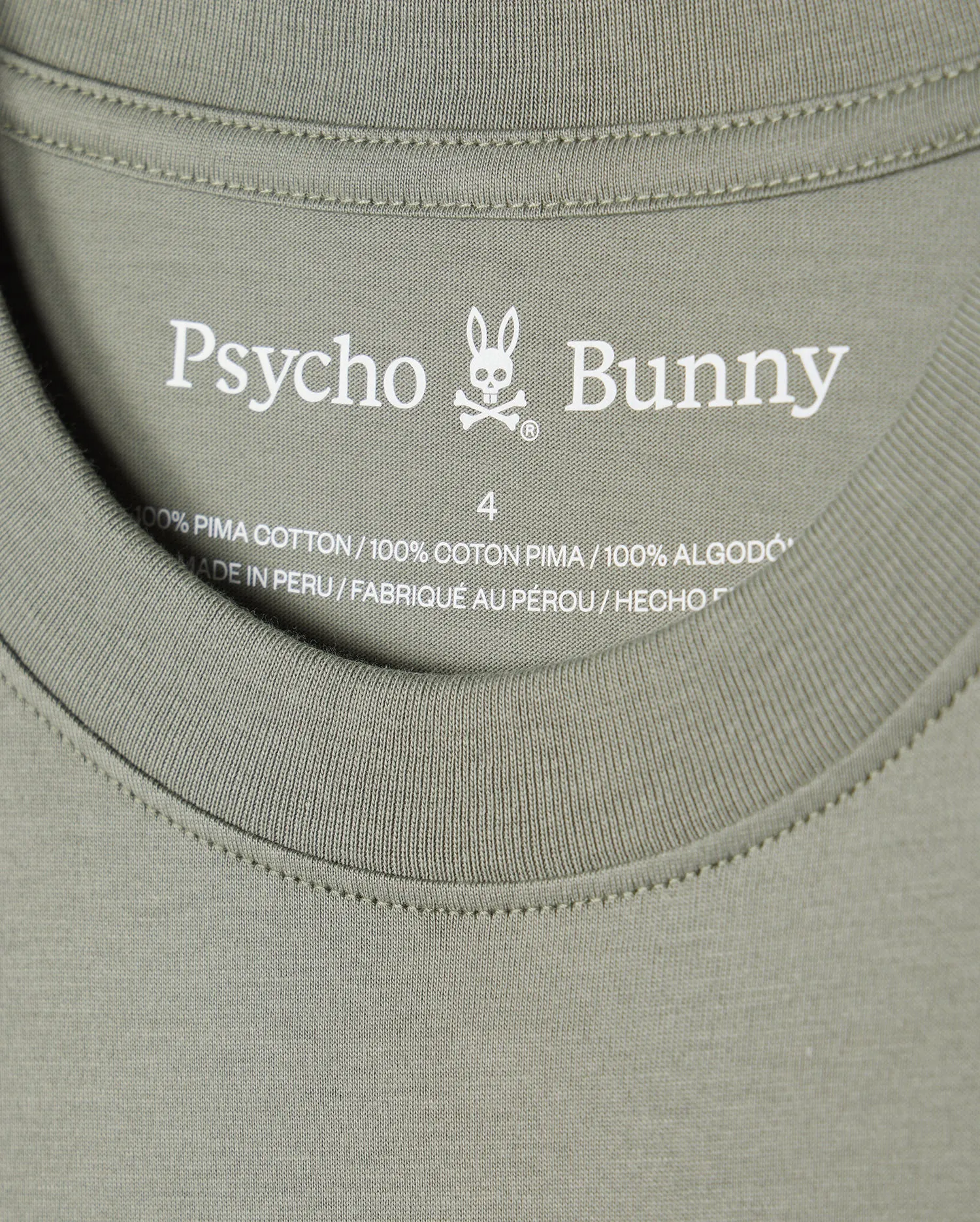 MENS CLASSIC CREW NECK TEE - B6U014B200 sold by Psycho Bunny product image thumbnail 4