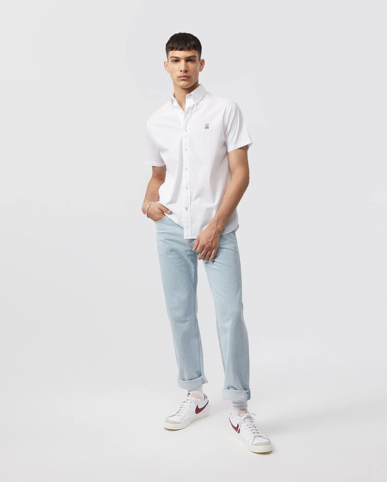 MENS POPLIN SHORT SLEEVE SHIRT - B6Q911S1PC sold by Psycho Bunny product image thumbnail 5