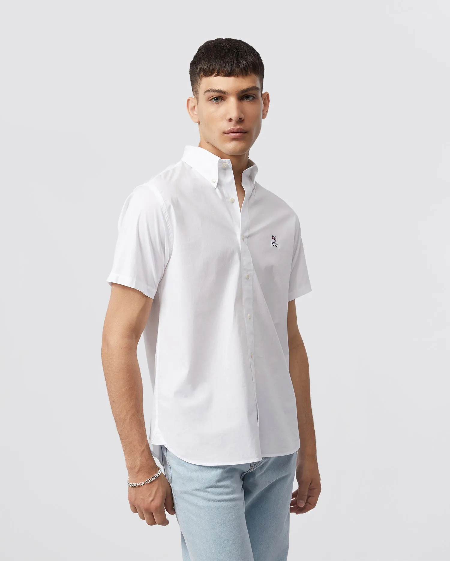 MENS POPLIN SHORT SLEEVE SHIRT - B6Q911S1PC sold by Psycho Bunny product image thumbnail 2