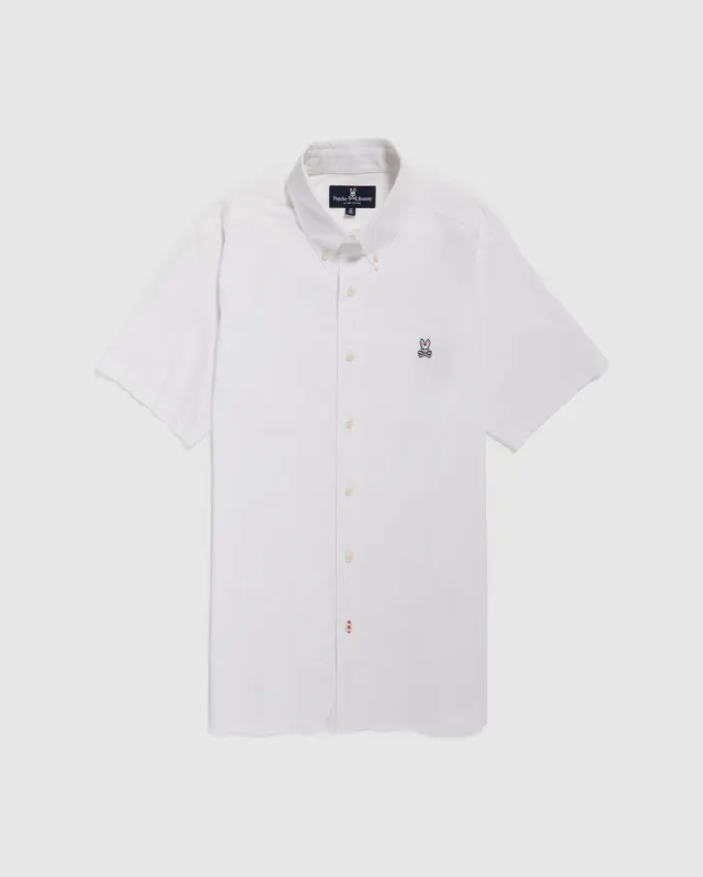 MENS POPLIN SHORT SLEEVE SHIRT - B6Q911S1PC sold by Psycho Bunny