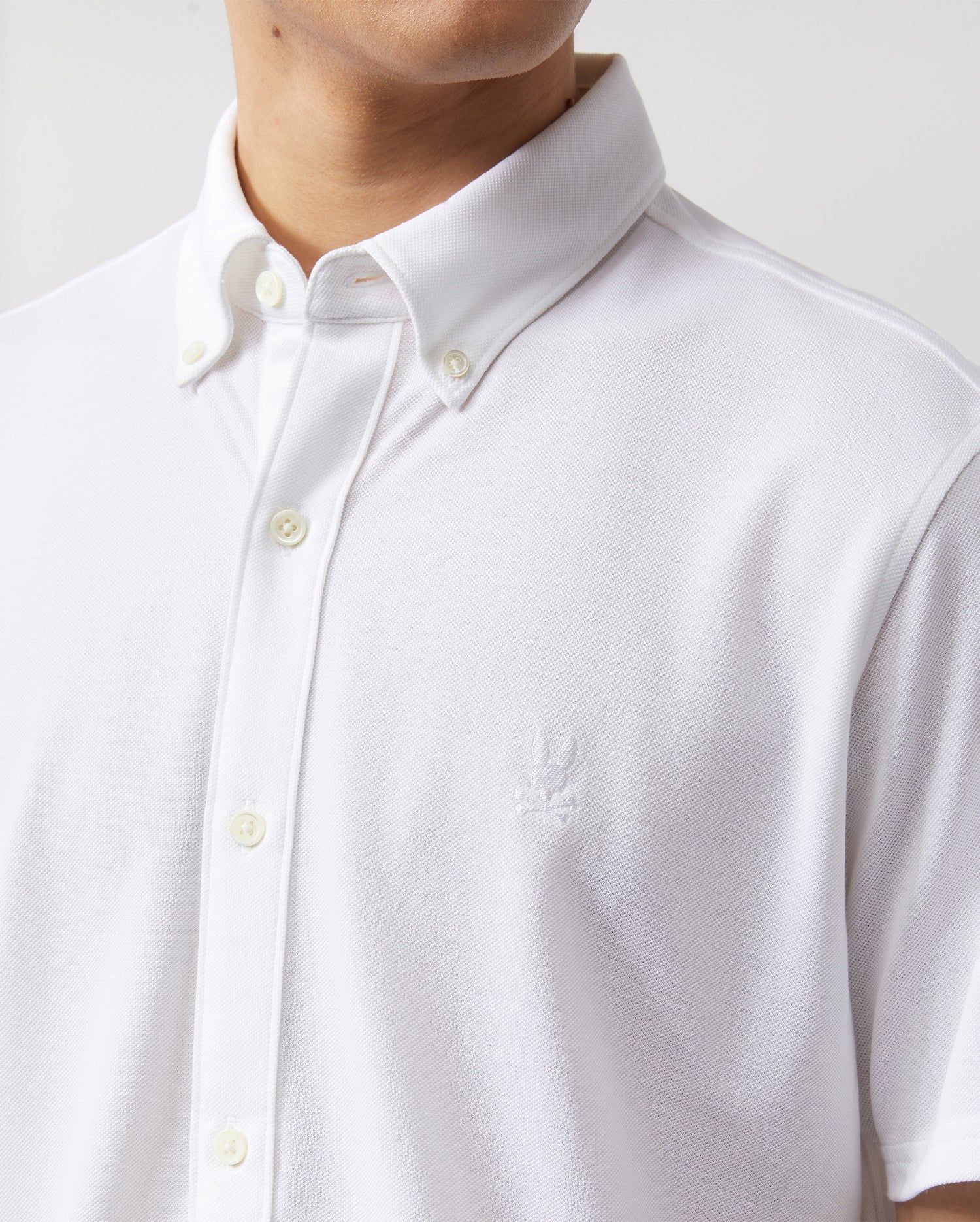 MENS ASTOR SHORT SLEEVE COTTON PIQUE OXFORD SHIRT - B6Q822U1PC sold by Psycho Bunny product image thumbnail 2