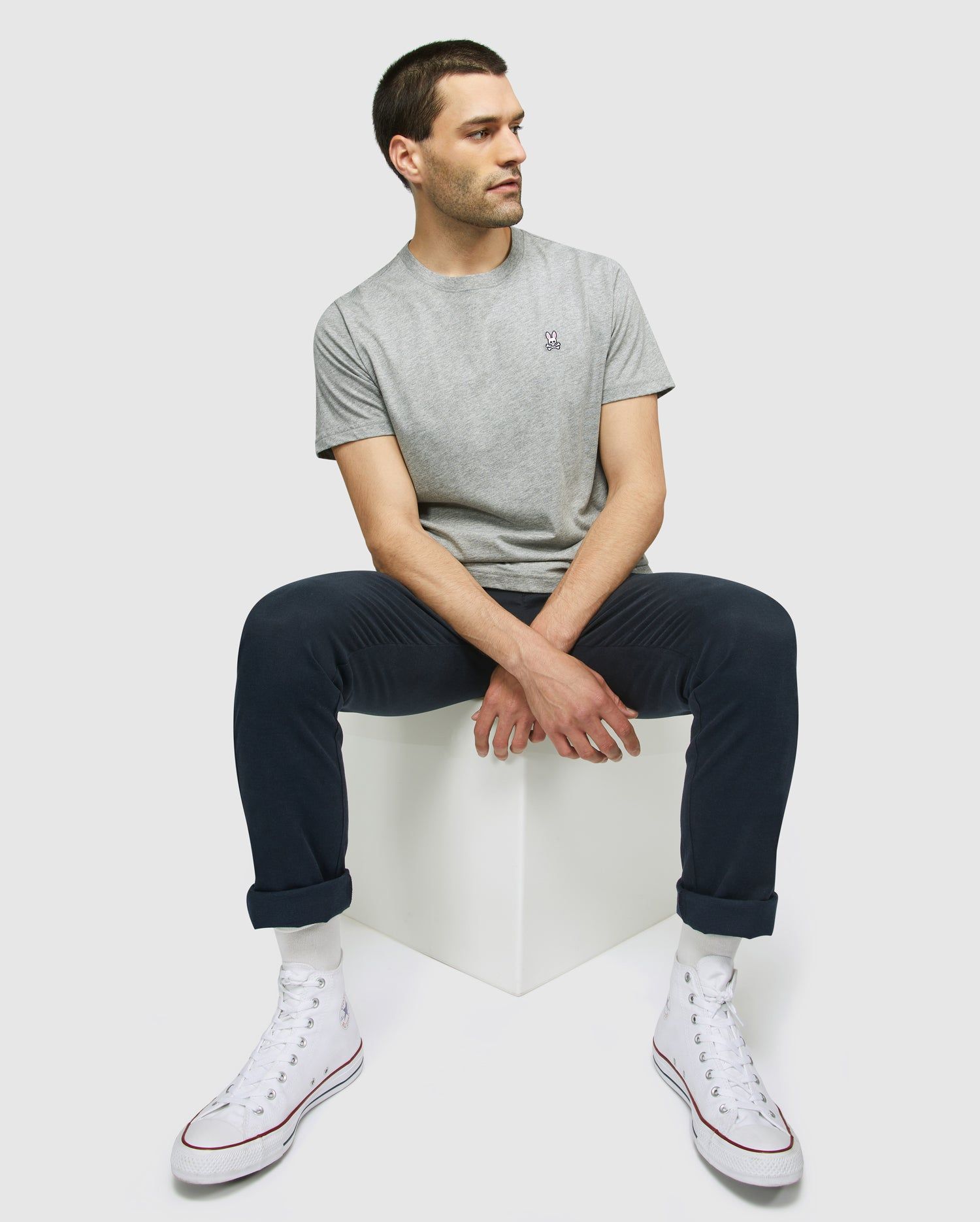 MENS CLASSIC CREW NECK TEE - B6U014CRPC sold by Psycho Bunny product image thumbnail 3