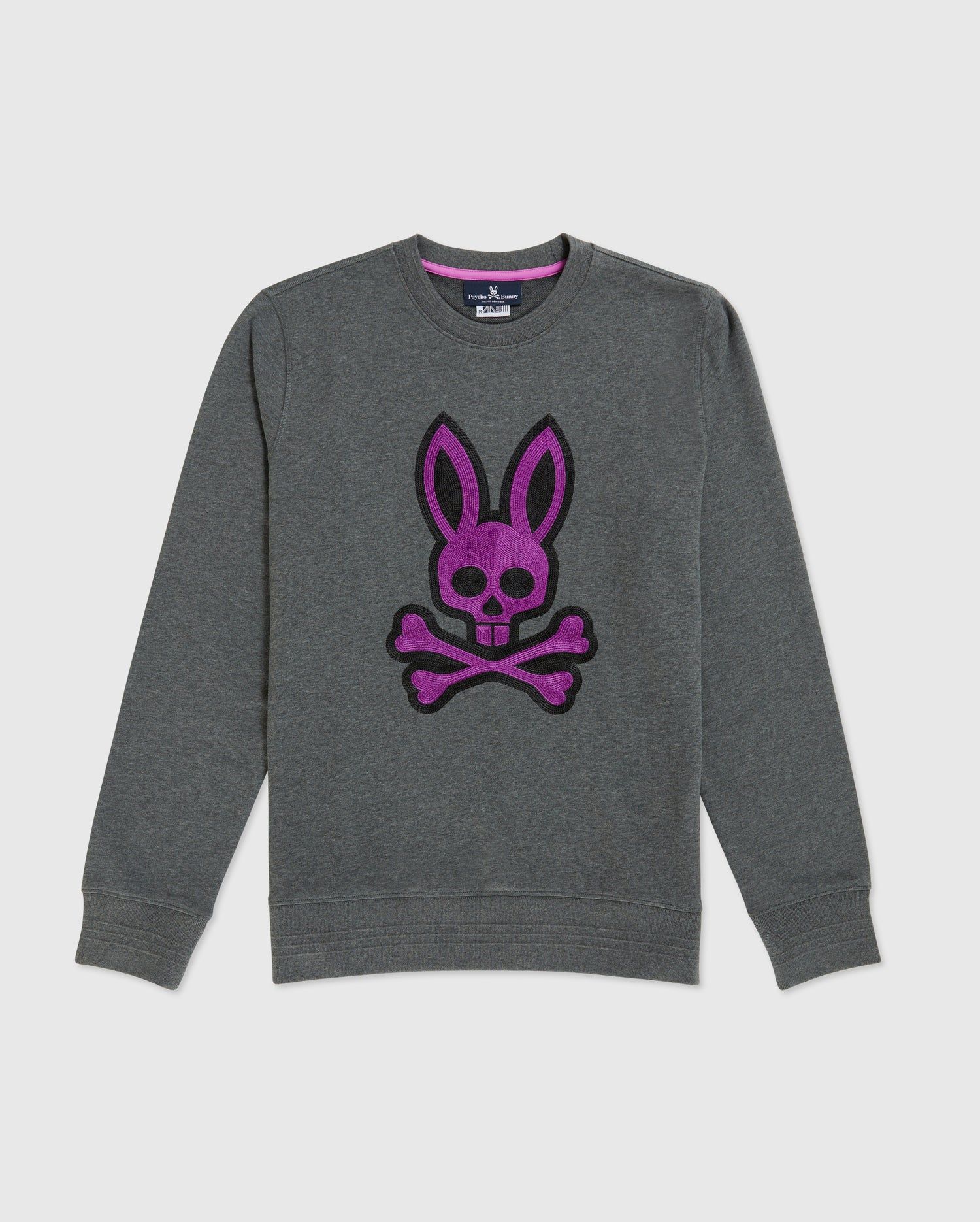 MENS BAILEY LOGO GREY SWEATSHIRT - B6S519R1FT sold by Psycho Bunny product image thumbnail 5