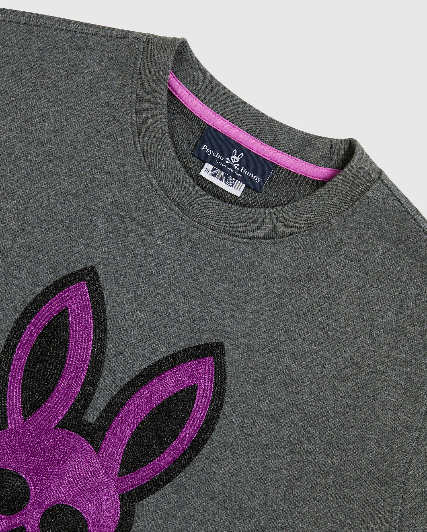 MENS BAILEY LOGO GREY SWEATSHIRT - B6S519R1FT sold by Psycho Bunny product image thumbnail 6